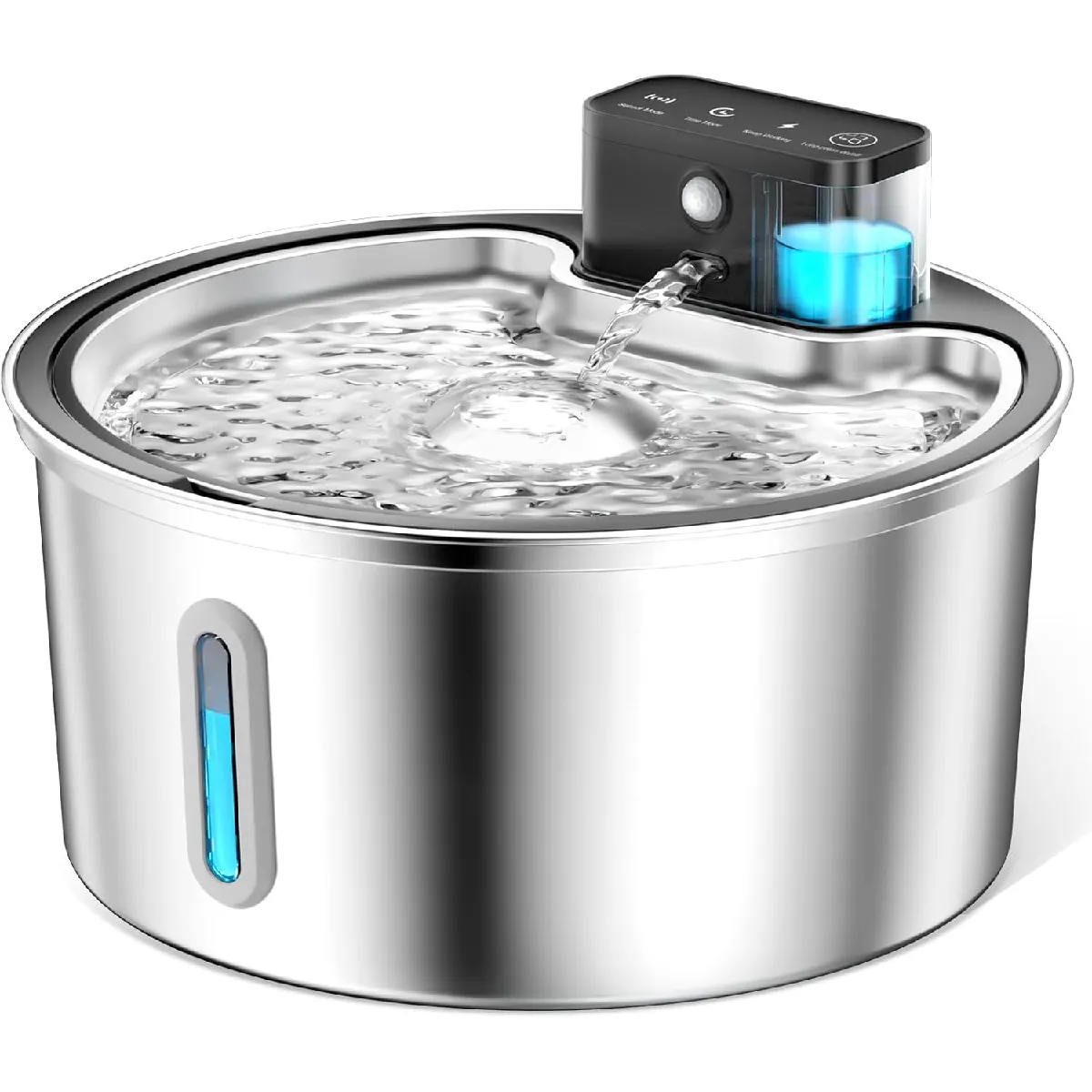 Meilleurs prix pour Fontaine a Eau pour Chat sans Fil de 3,2L avec Batterie 4200mAh gris