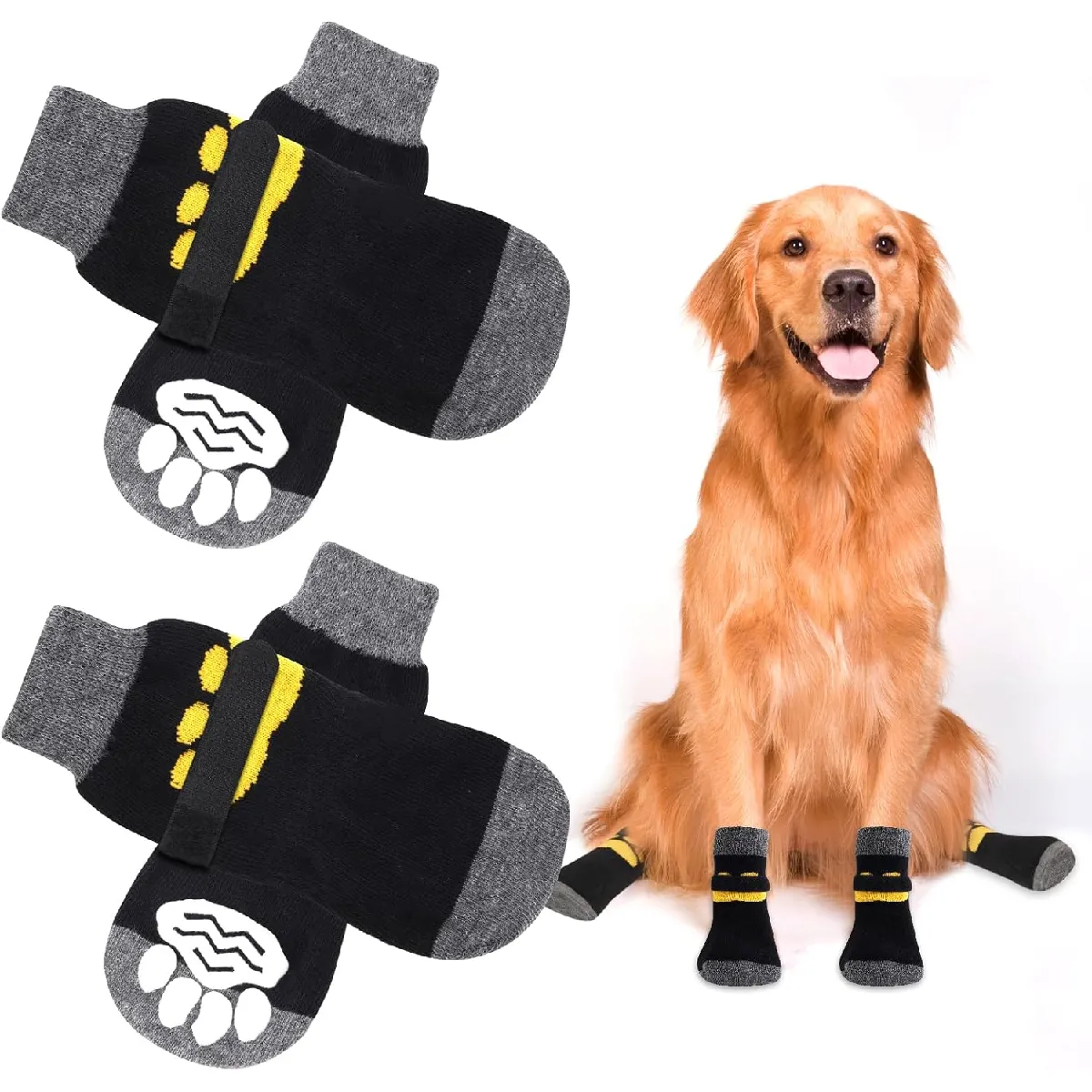 Meilleurs prix pour Chaussettes Anti-Dérapantes Chien Chat MOTIF PATTE L