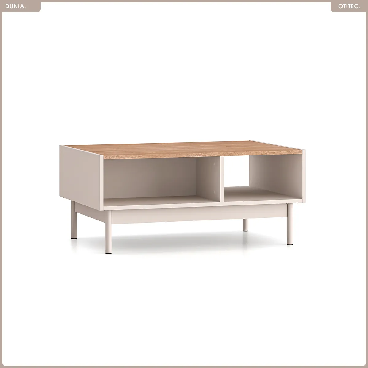 Comparer les prix de Table basse - L.90 x H.40 x P.60 cm - DUNIA