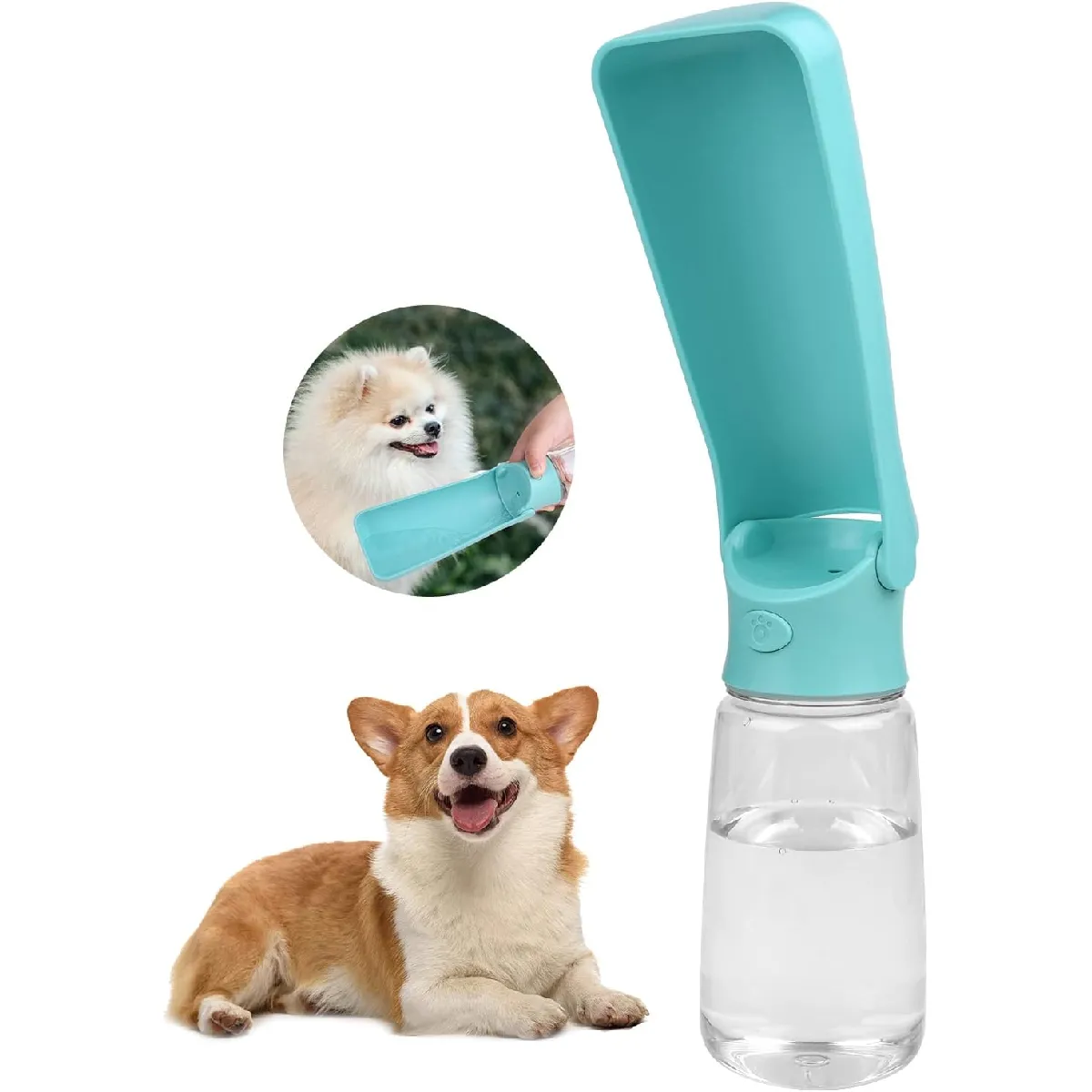 Meilleurs prix pour Bouteille d'eau pour Chien de 550ml,Pliable, pour Les déplacements, Le Voyage et la randonnée