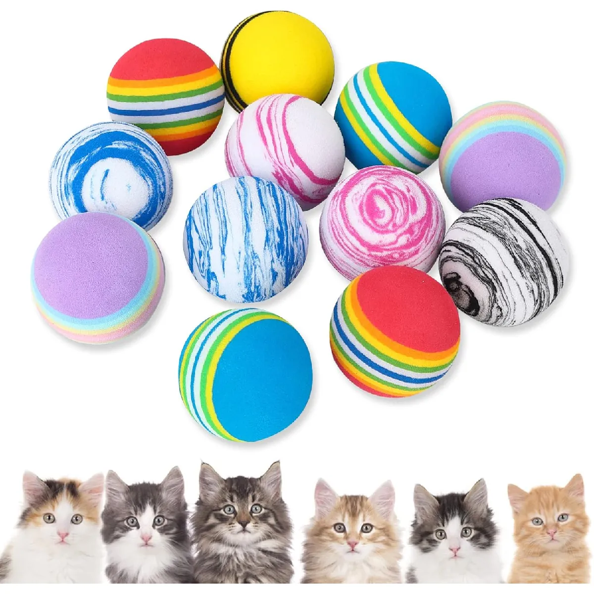 Comparer les prix de 12 Balles Jouets pour Chat