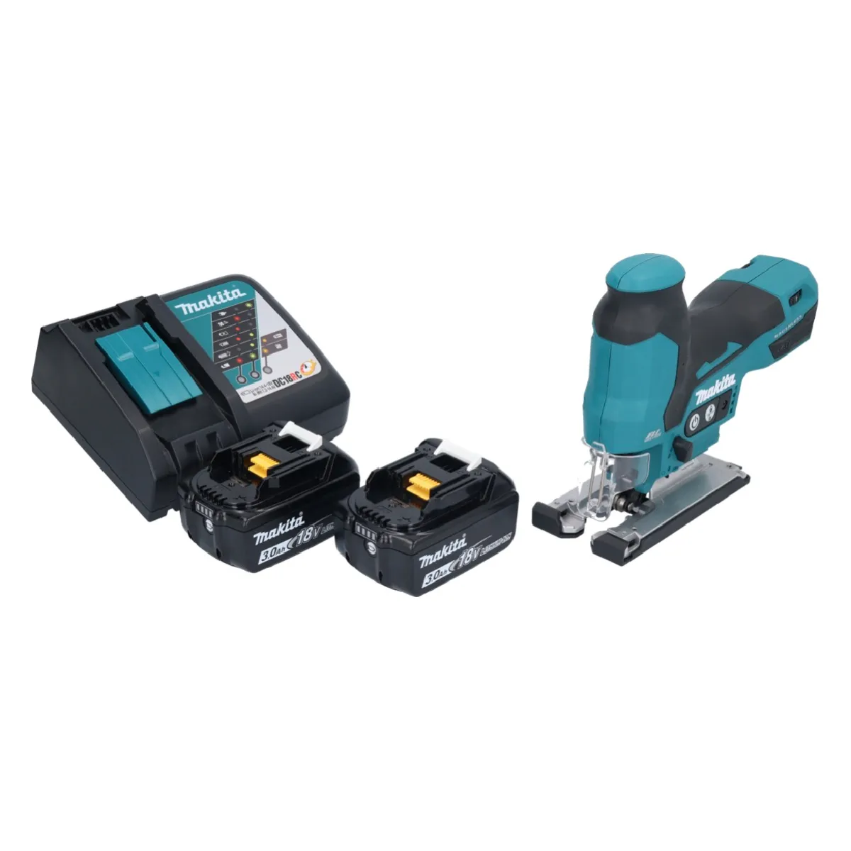 Makita DJV185RF Scie sauteuse sans fil 18V Brushless + 2x Batteris 3 0Ah + Chargeur - vue 2