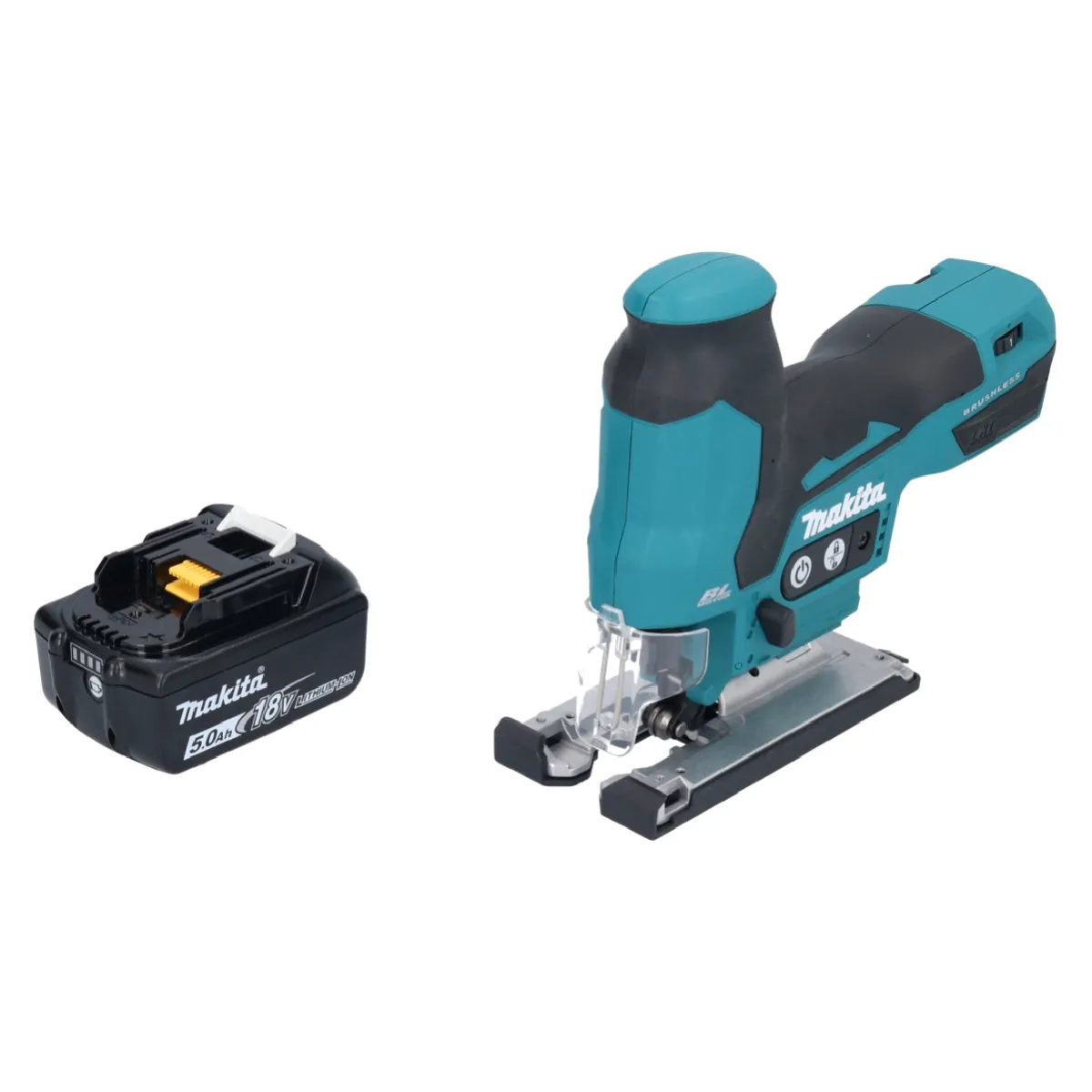 Makita DJV 185 T1 Scie sauteuse pendulaire sans fil 18 V Brushless + 1x batterie 5 0 Ah sans kit chargeur