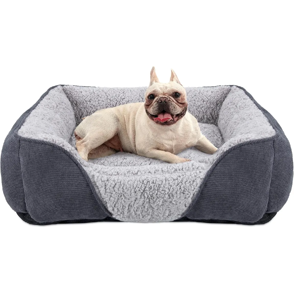 Comparer les prix de Panier pour chien de petite taille - Lavable et moelleux - Antidérapant 51 x 48 x 15 cm