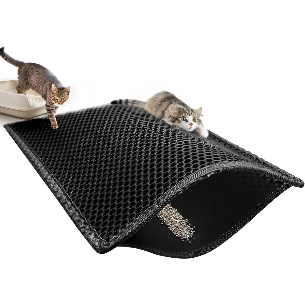 Comparer les prix de Tapis Litière pour Chat XXL 89×61 CM