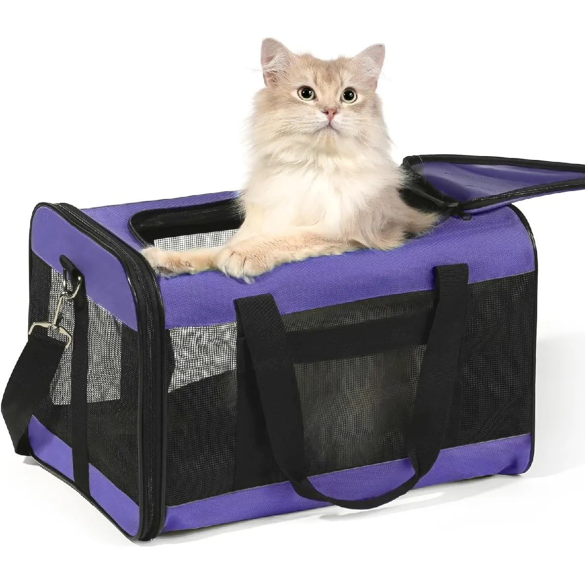 Comparer les prix de Sac de transport souple pliable pour chat ou petit chien violet
