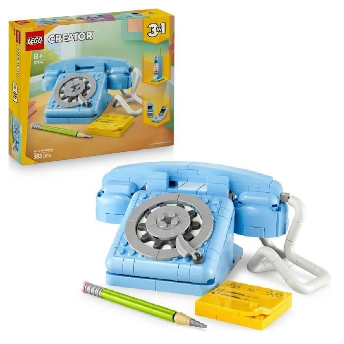Lego Creator 3-En-1 31174 Téléphone Rétro Lot De 421 - Image 6