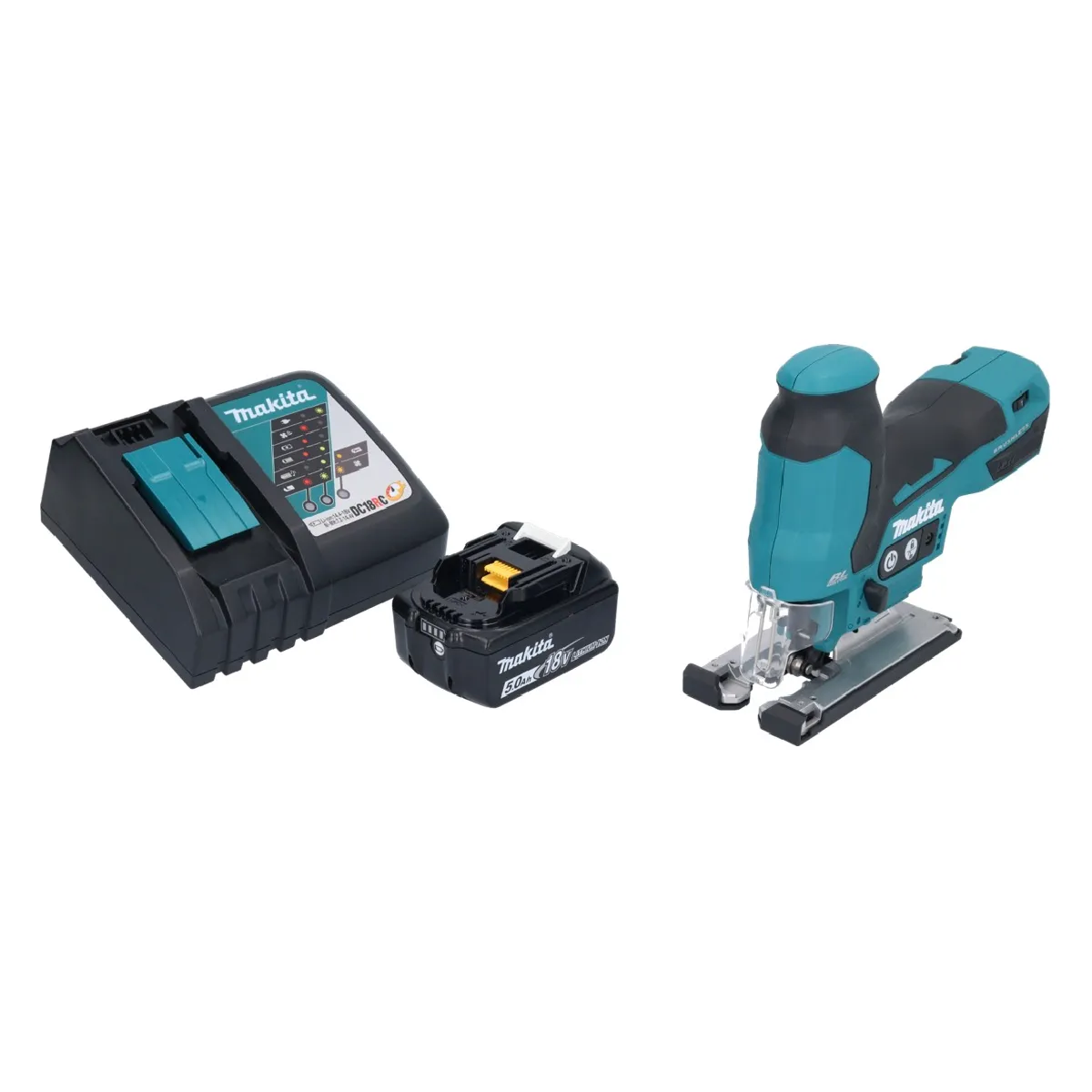 Makita DJV 185 RT1 Scie sauteuse pendulaire sans fil 18 V Brushless + 1x Batterie 50 Ah + Ladegert - vue 2