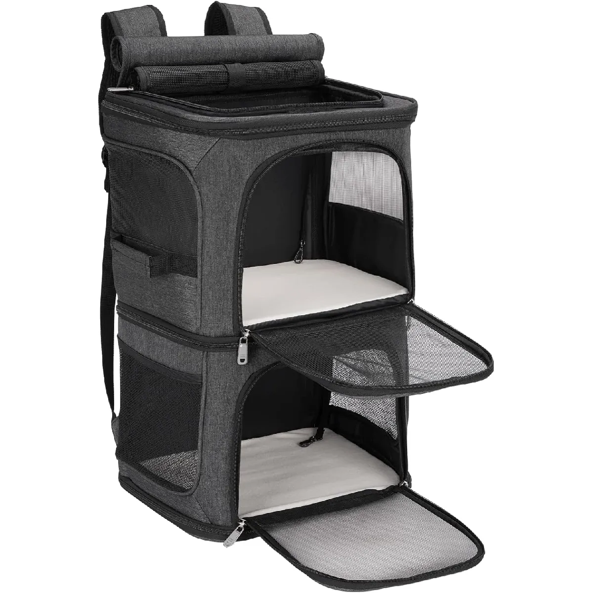 Meilleurs prix pour Transport portable respirant amovible pour animaux noir