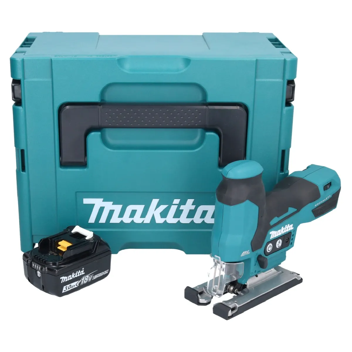 Makita DJV 185 F1J Scie sauteuse sans fil 18V Brushless + 1x Batterie 30Ah + Coffret Makpac sans chargeur - vue 2