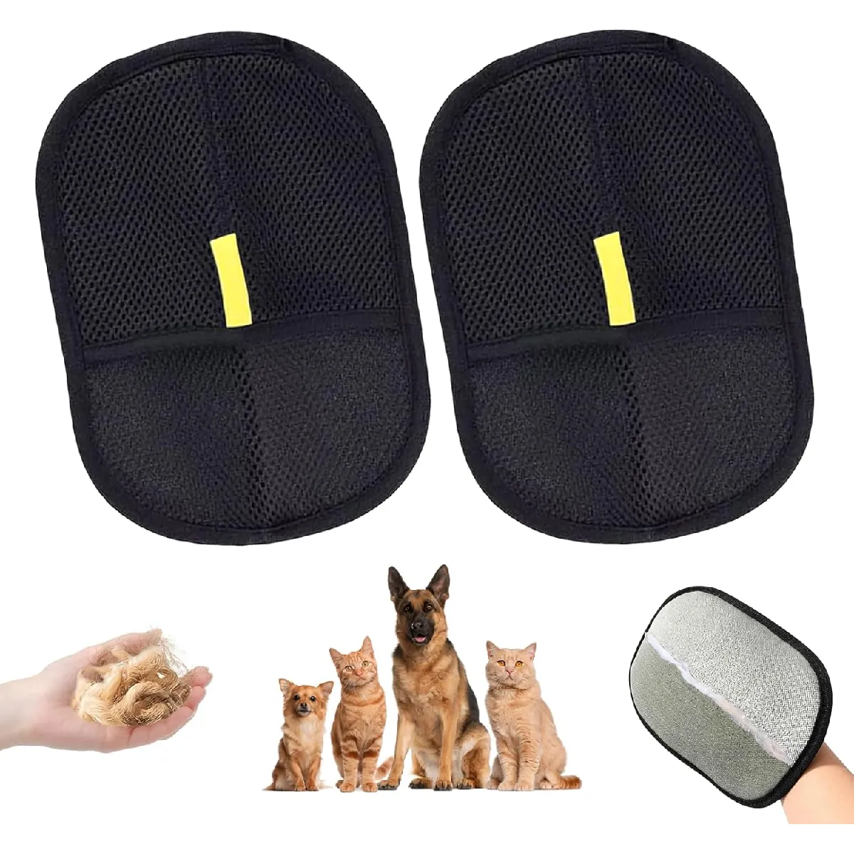 Meilleurs prix pour Gants de toilettage réutilisables pour chiens et chats