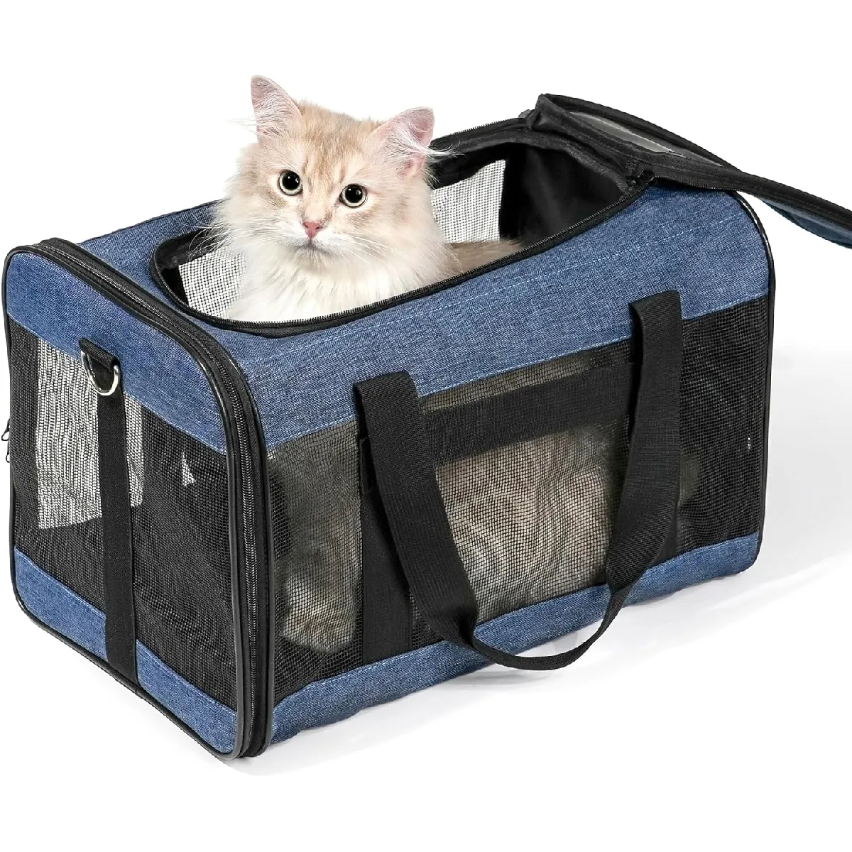 Meilleurs prix pour Sac de transport souple pliable pour chat ou petit chien bleu