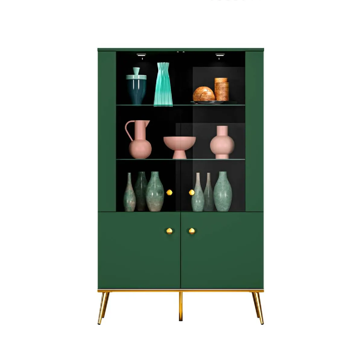 Otitec Armoire vitrine - Vert