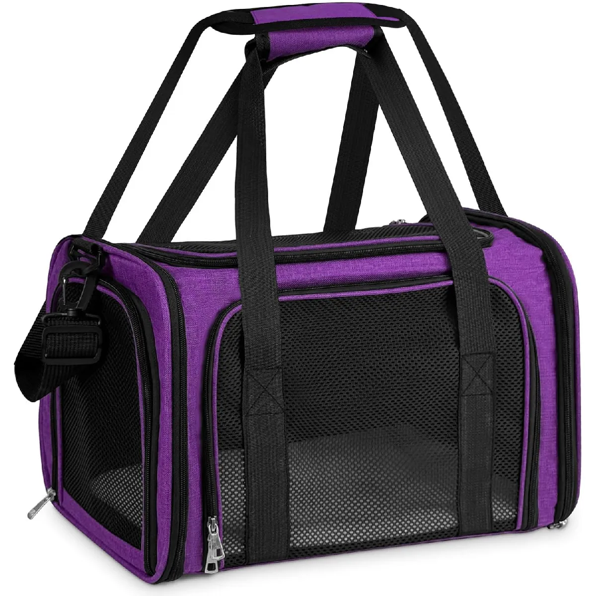 Comparer les prix de Sac de transport confortable et respirant pour petits animaux violet L
