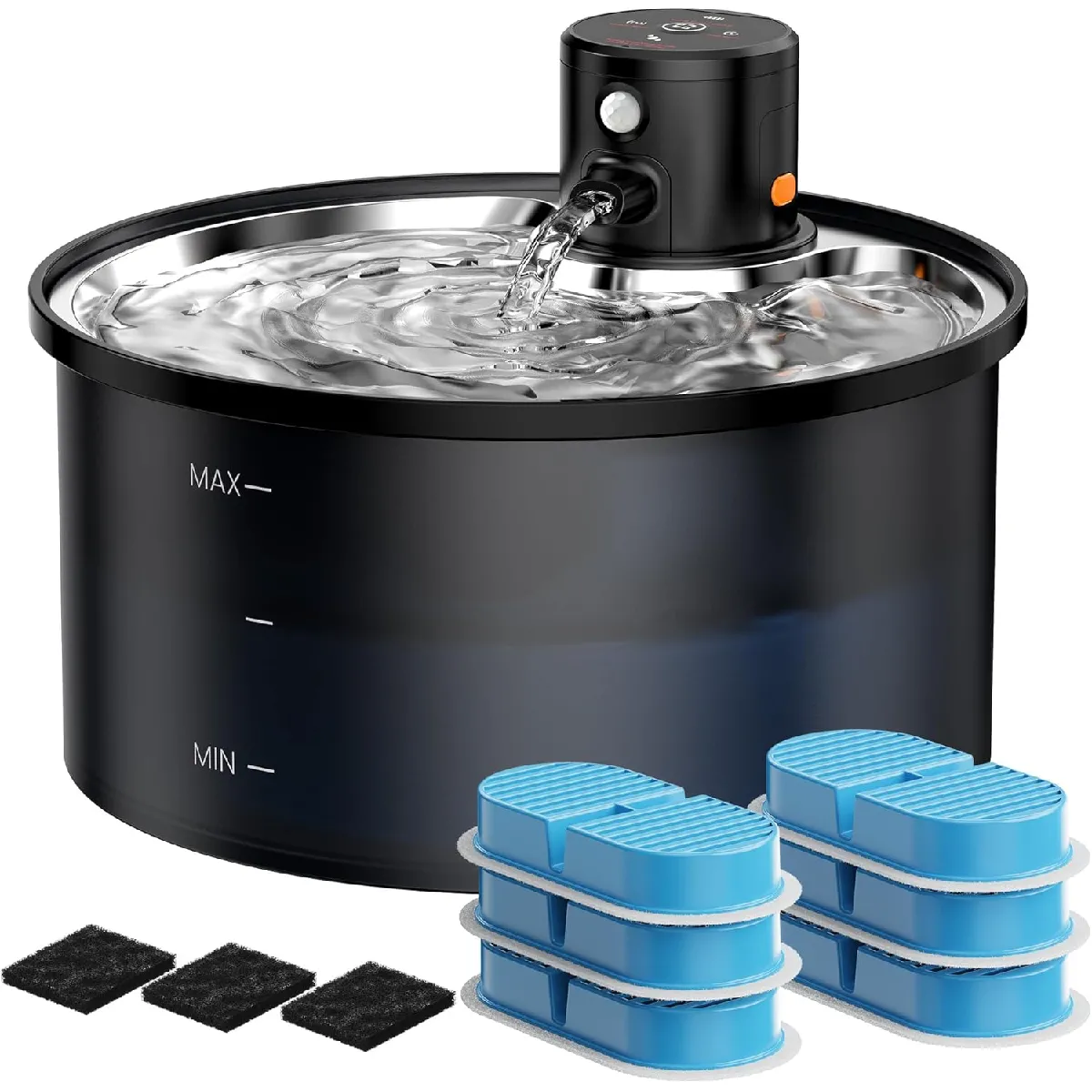 Meilleurs prix pour Fontaine à Eau pour Chat à Pile de 3,2L noir