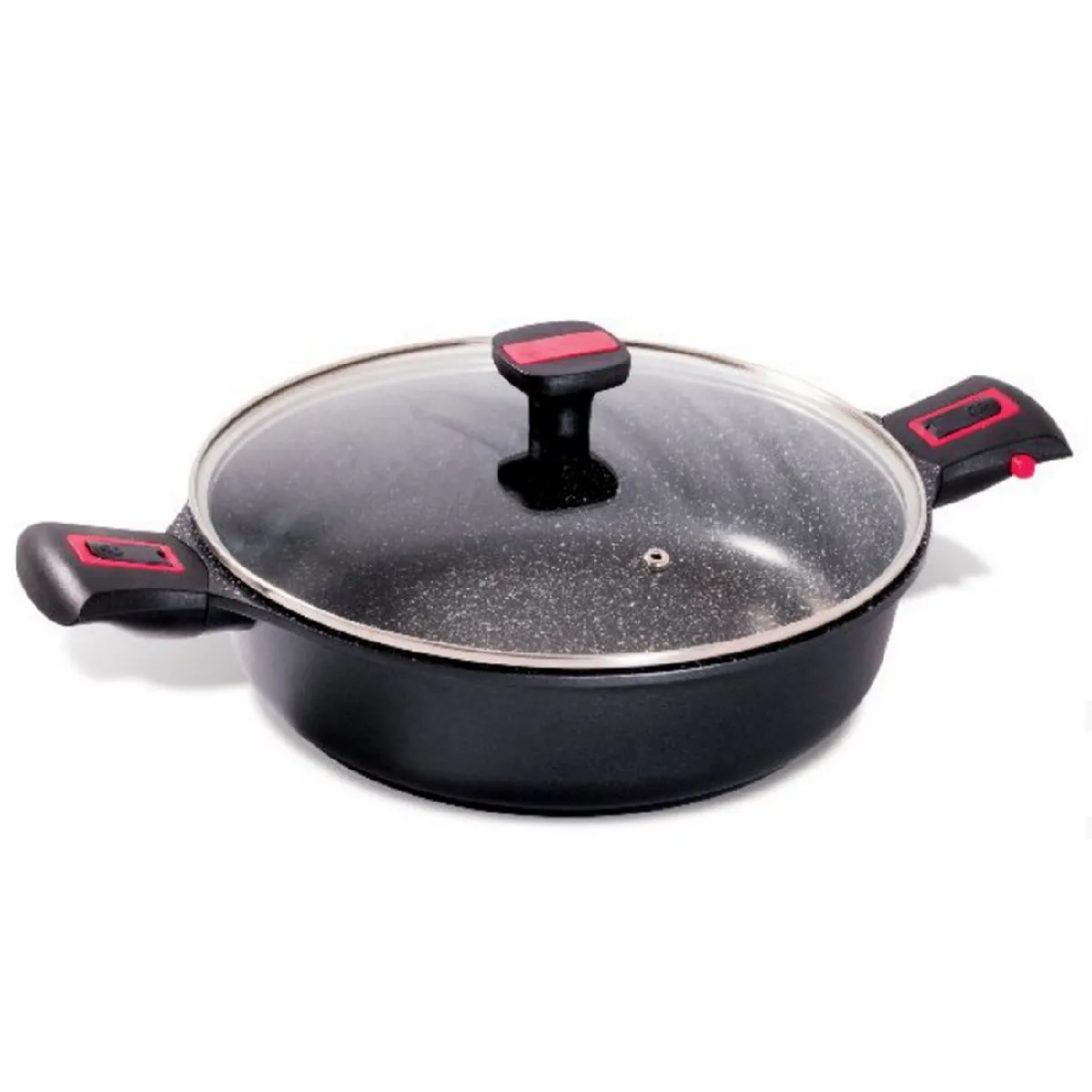 Baumalu Sauteuse Anti-Adhésive 28Cm + Couvercle - 383604 - Granit Pro