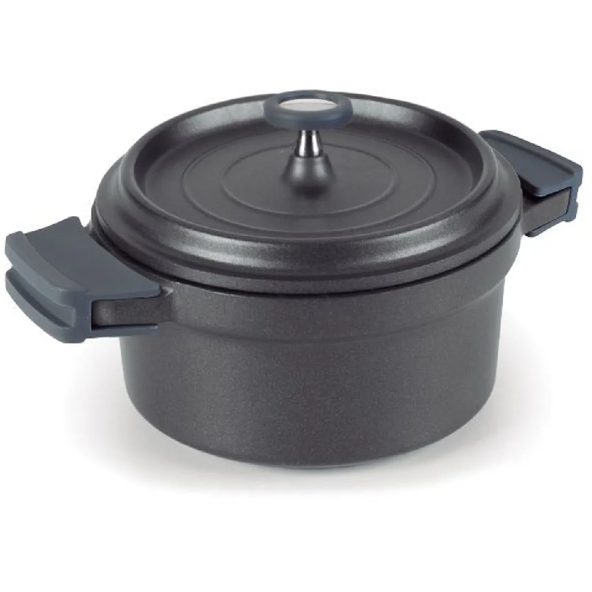 Lacor Noir Cocotte Ronde En Fonte Émaillée - 28 Cm