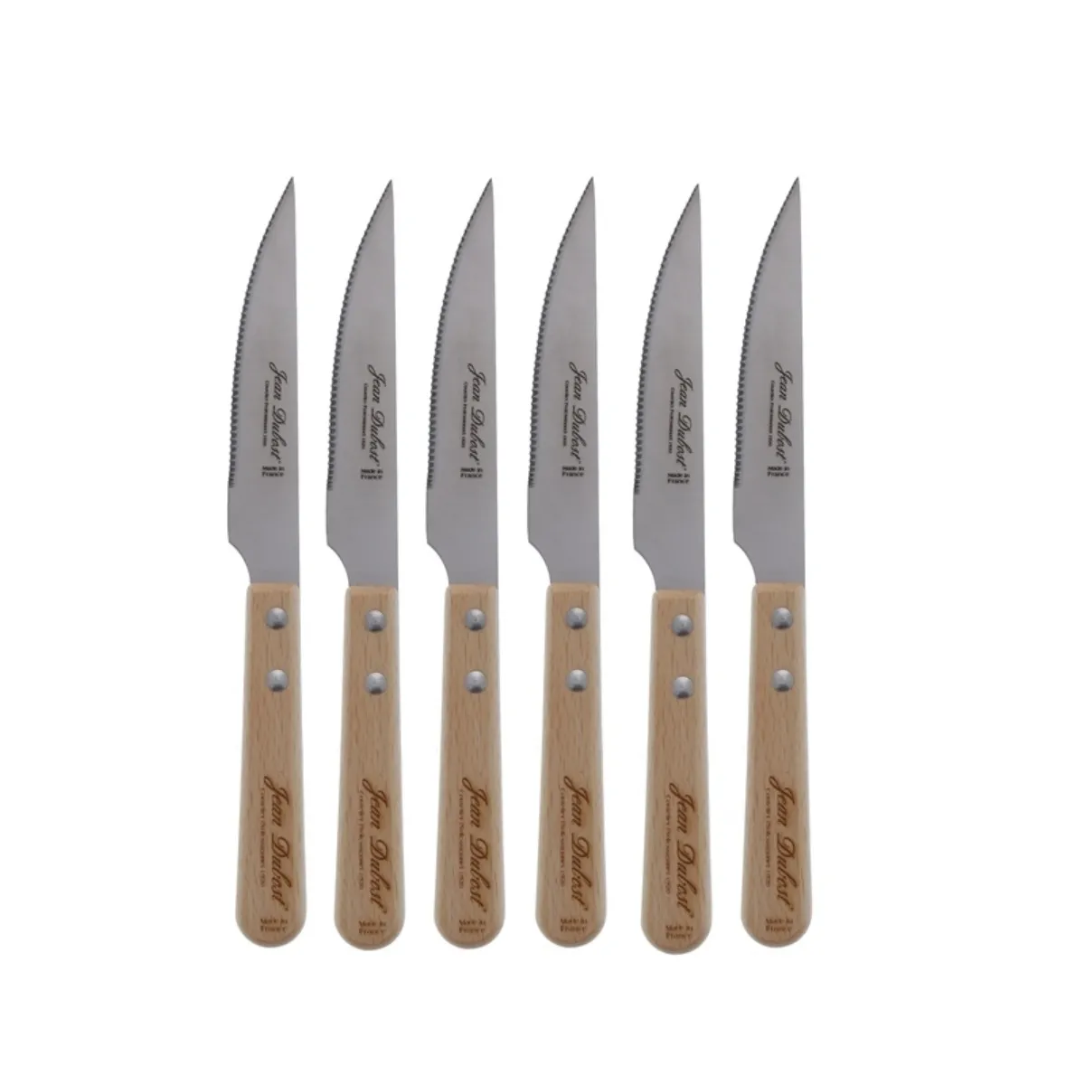 Non Communiqué Coffret De 6 Couteaux À Steak Jean Dubost Cb10a79se15311 - Image 3
