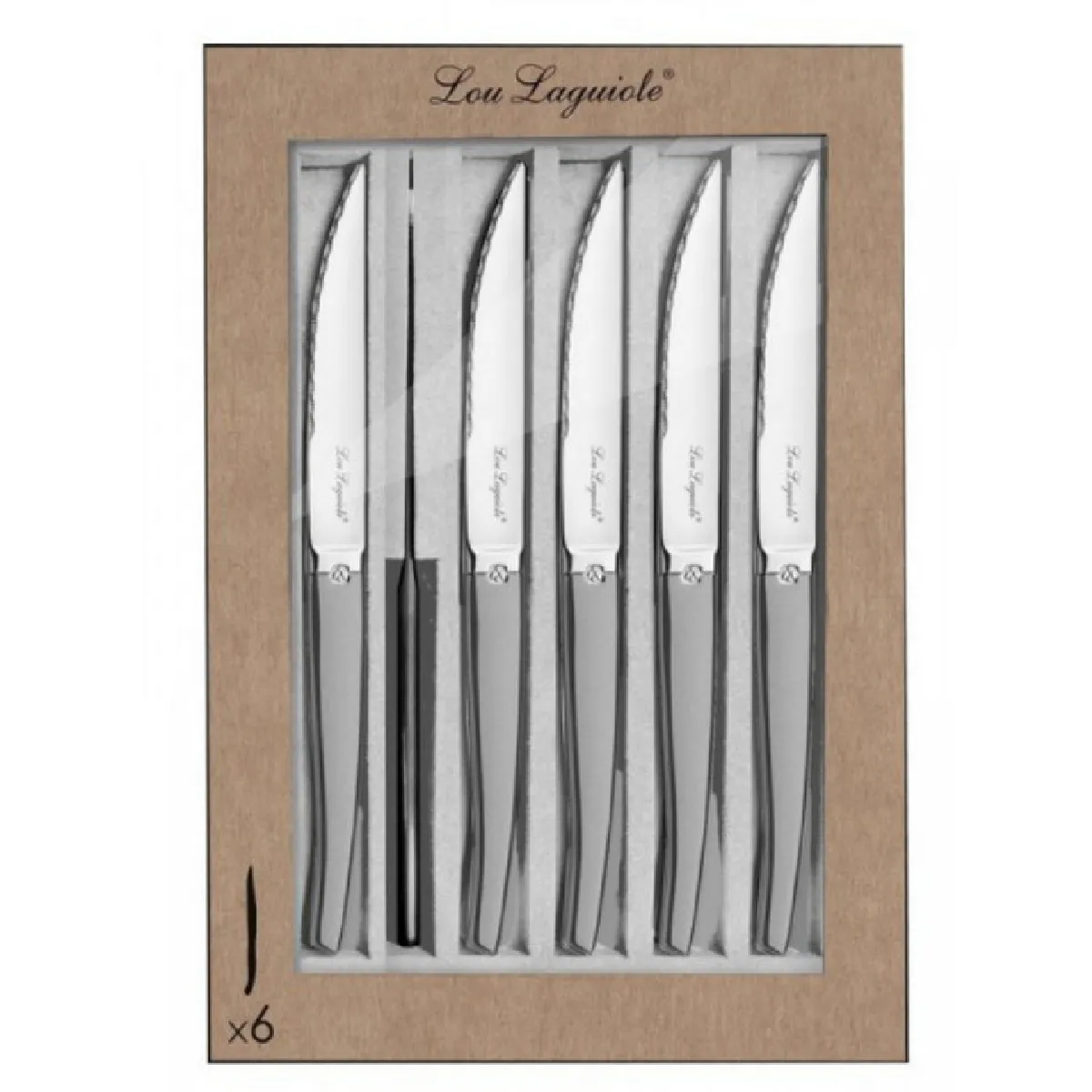 Lou Laguiole Gris Coffret De 6 Couteaux À Steak Laguiole 251306Mb02k35 - Image 3