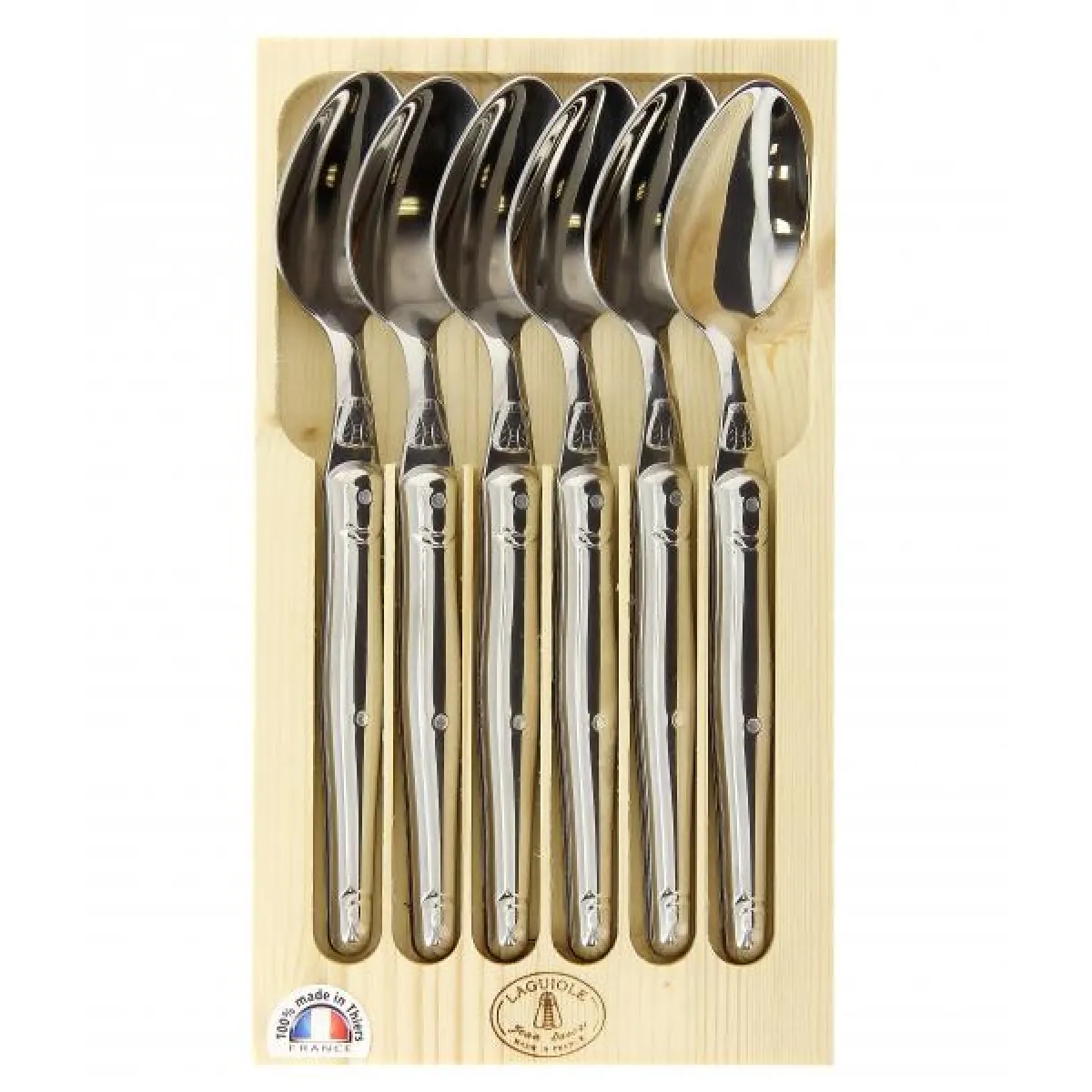 Coffret de 6 cuillères de table - 97/13653 - Laguiole - JEAN DUBOST