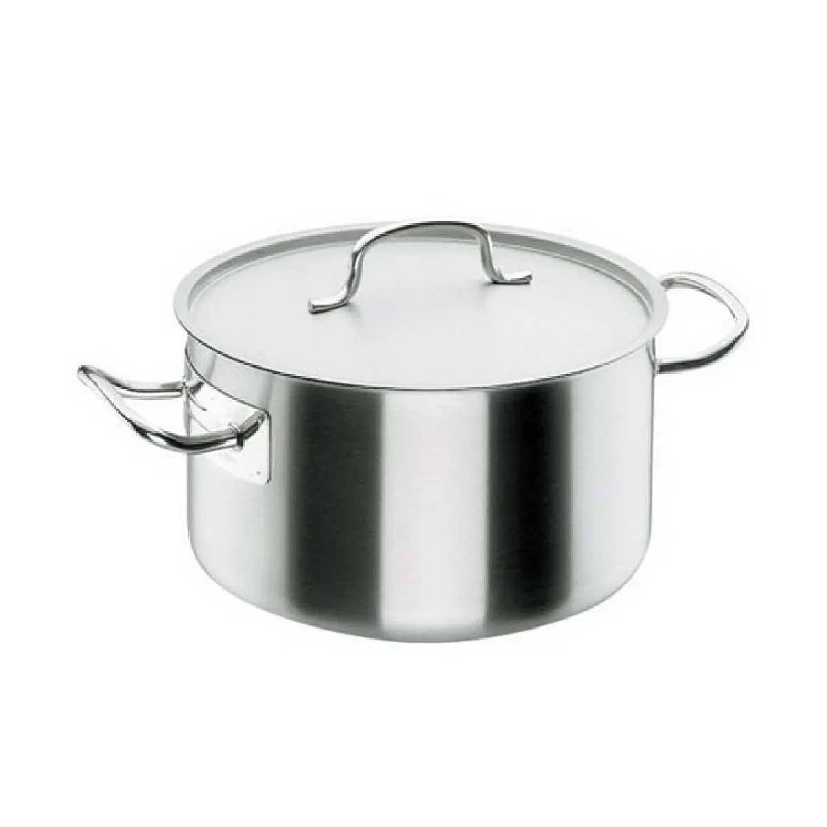 Lacor Faitout Inox Avec Couvercle - 28 Cm