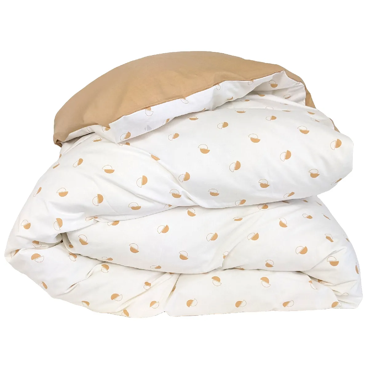 LINNEA  housse de couette percale Alex - Marron