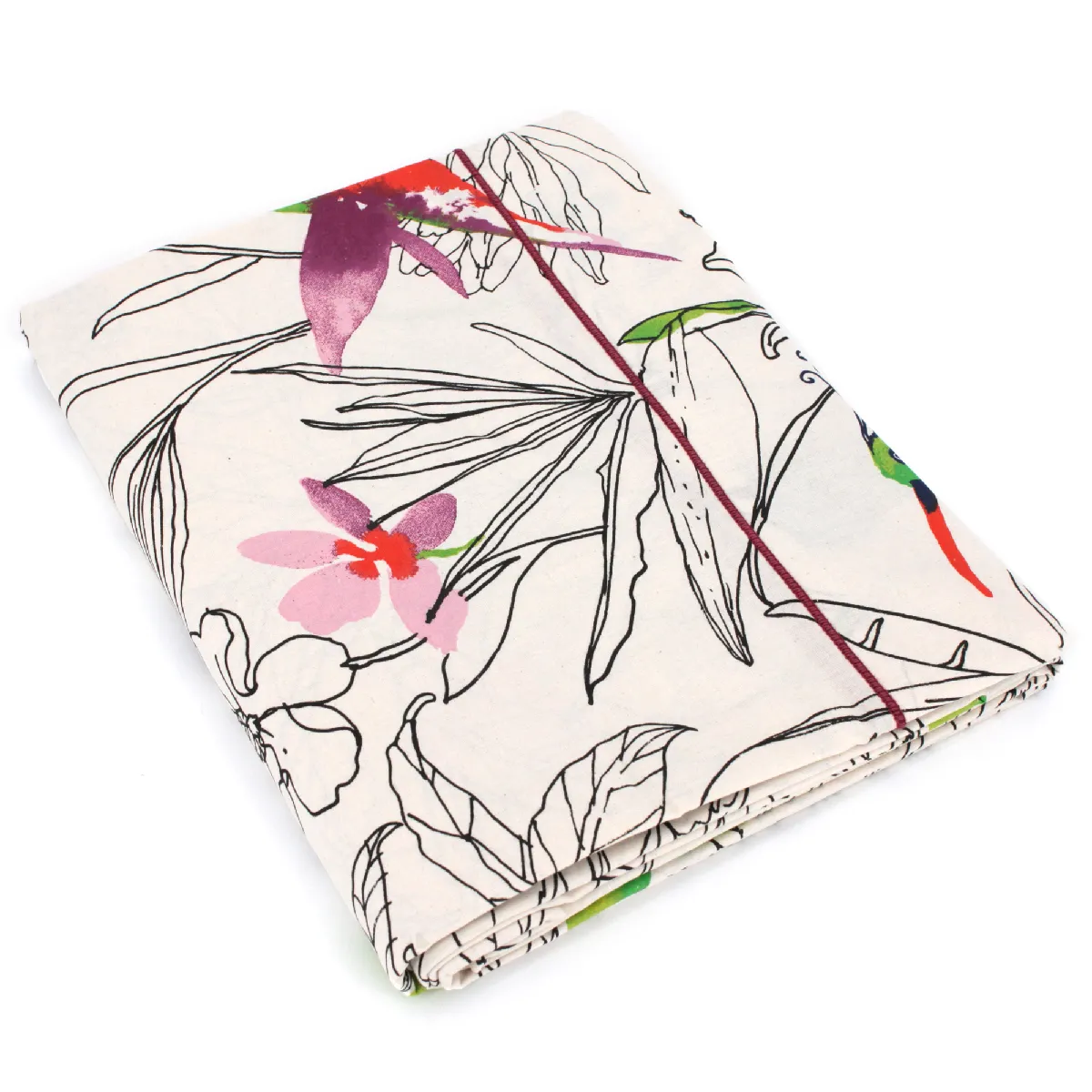 LINNEA  Drap Plat 280x310 cm 100% Coton Amazonia Ecru