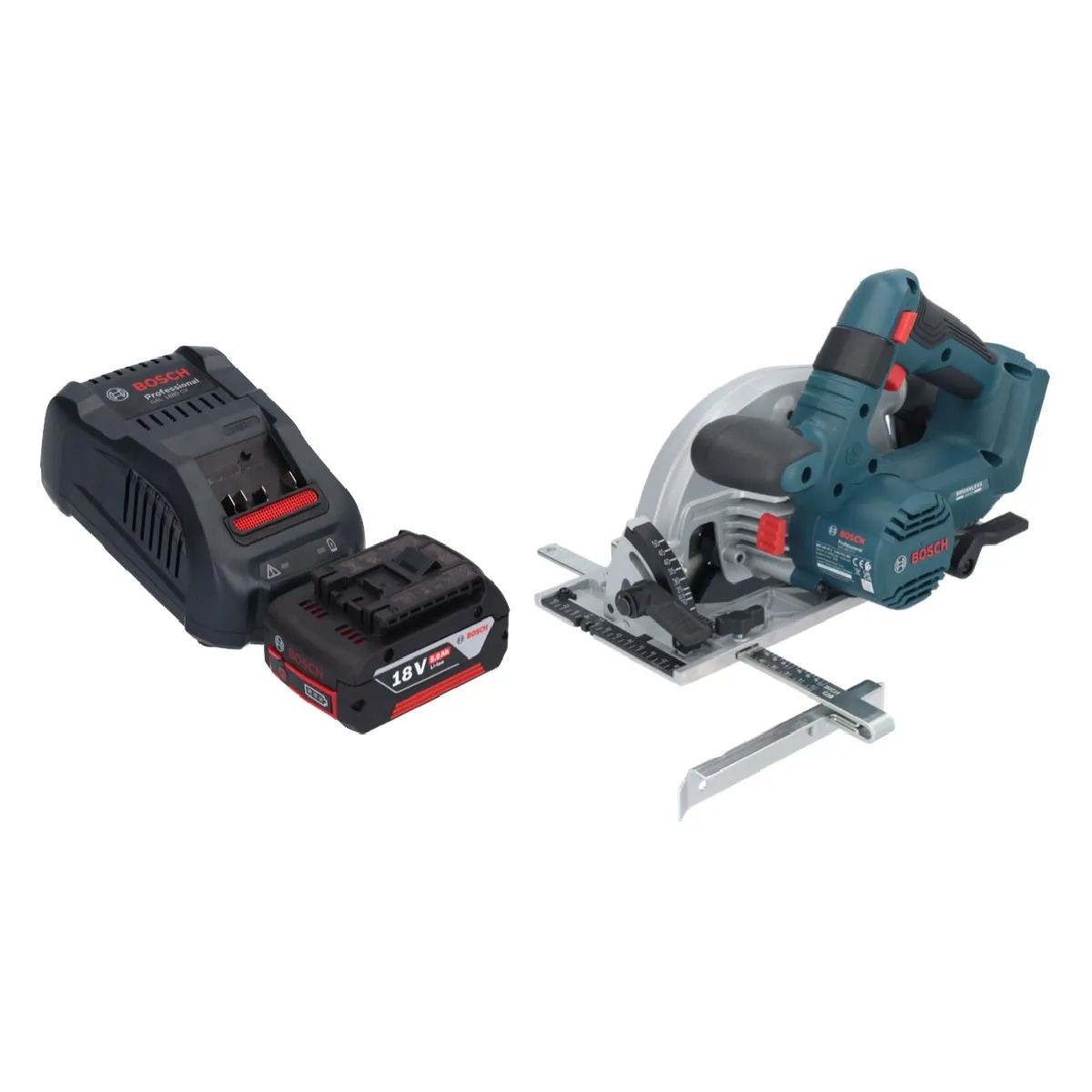 Scie Circulaire Sans Fil Bosch GKS 18V 57 2 Brushless 165 mm Batterie 5 0 Ah - vue 2