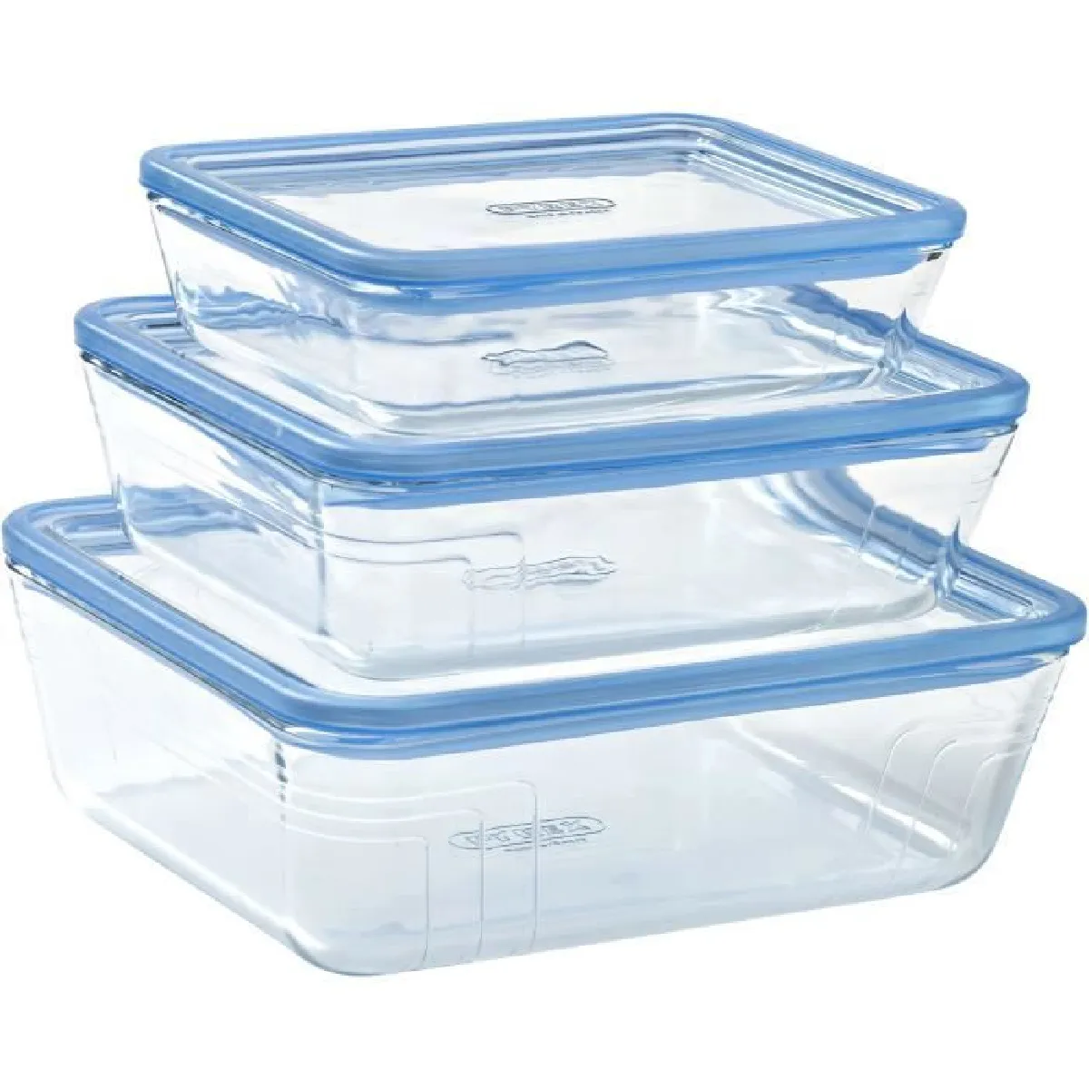 Pyrex boîtes de conservation verre - lot de 3