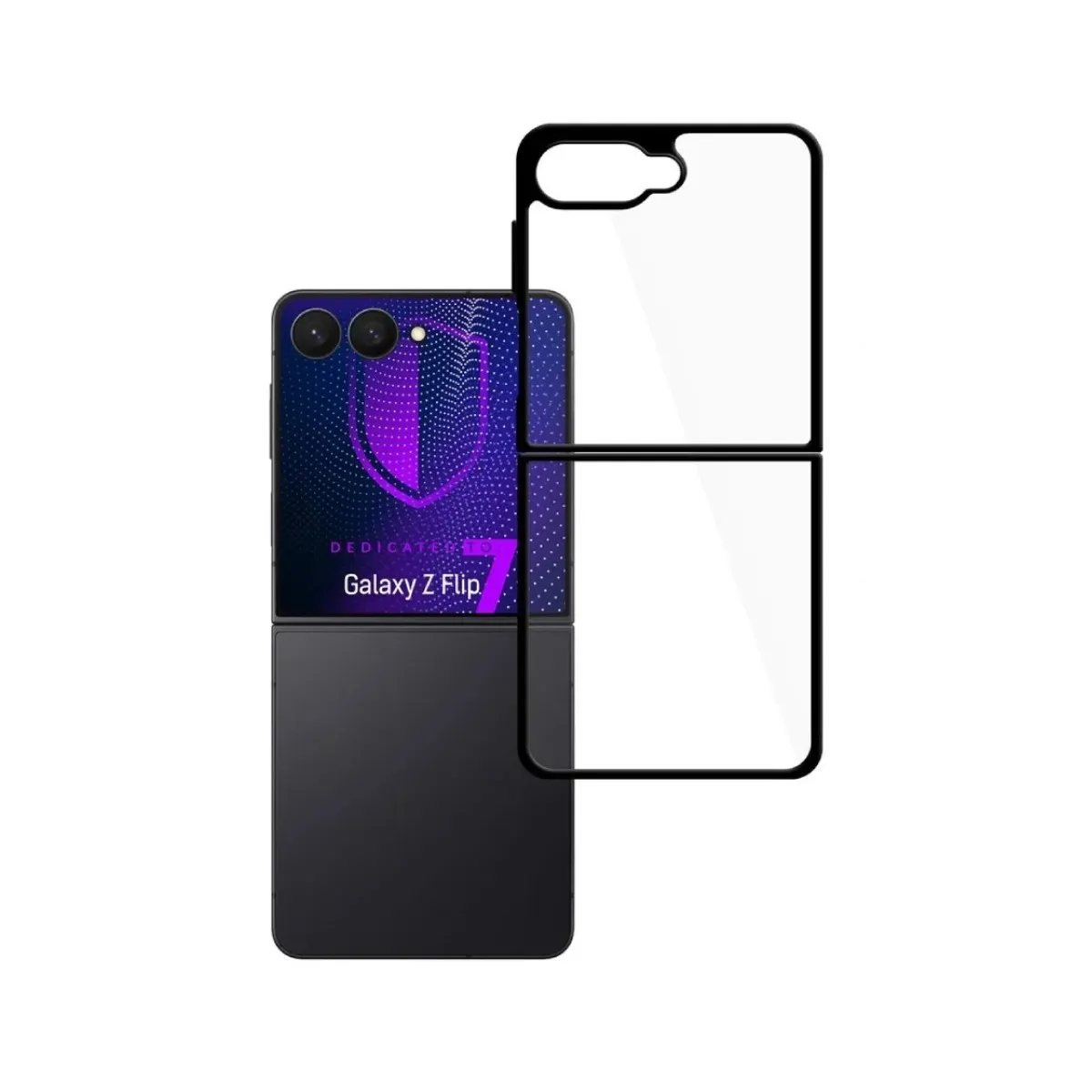 3MK Coque Satin Armor+  Samsung Galaxy Z Flip 7 noire