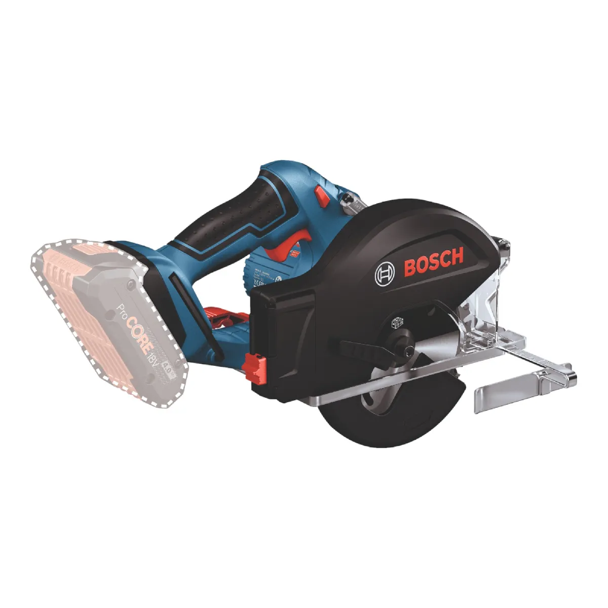 Bosch GKM 18V 50 Professional Scie circulaire portative sans fil métal 18 V 136 mm Brushless + 1x batterie ProCORE 4 0 Ah + - vue 3