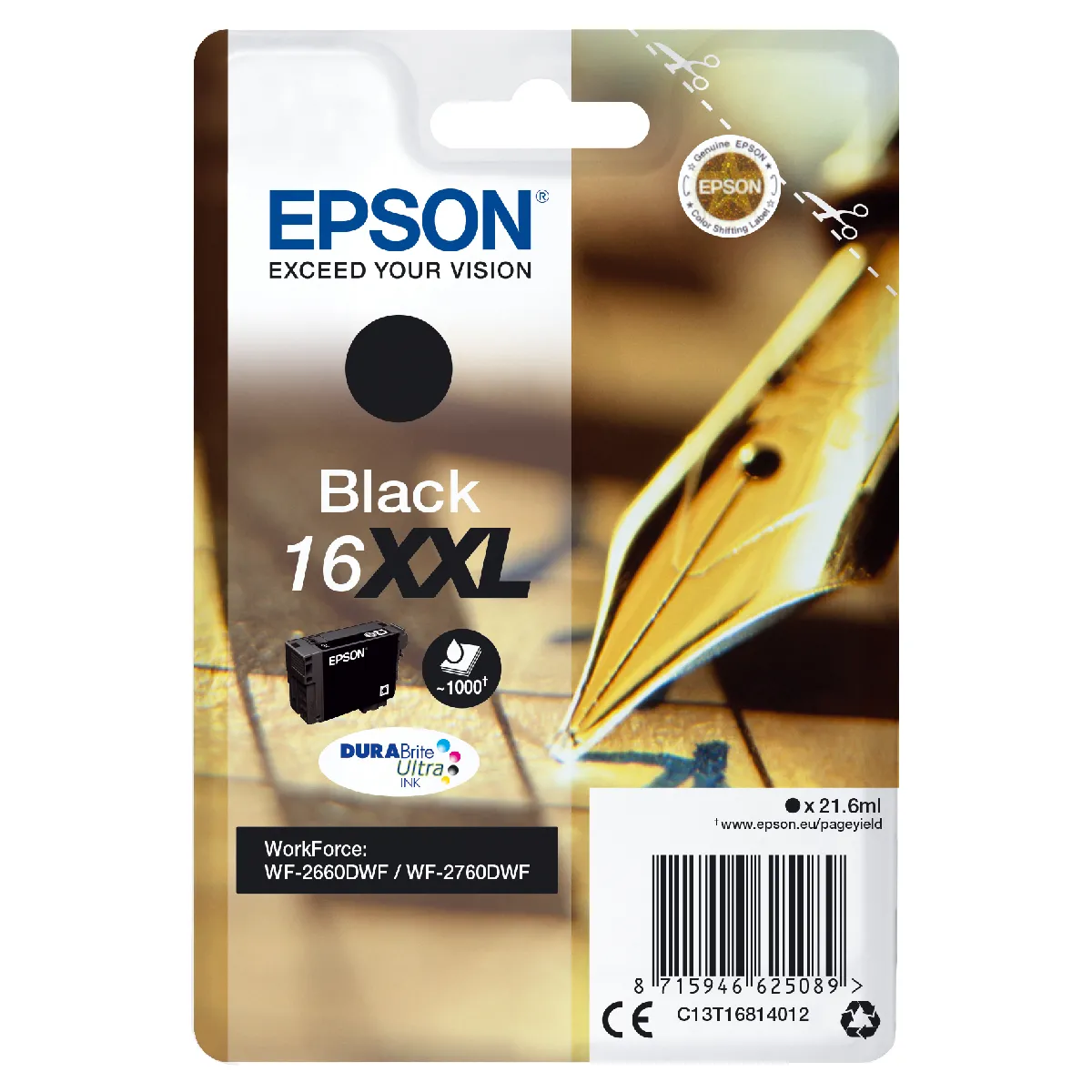 Cartouche d'encre originale Epson N º16XXL 10 Unités
