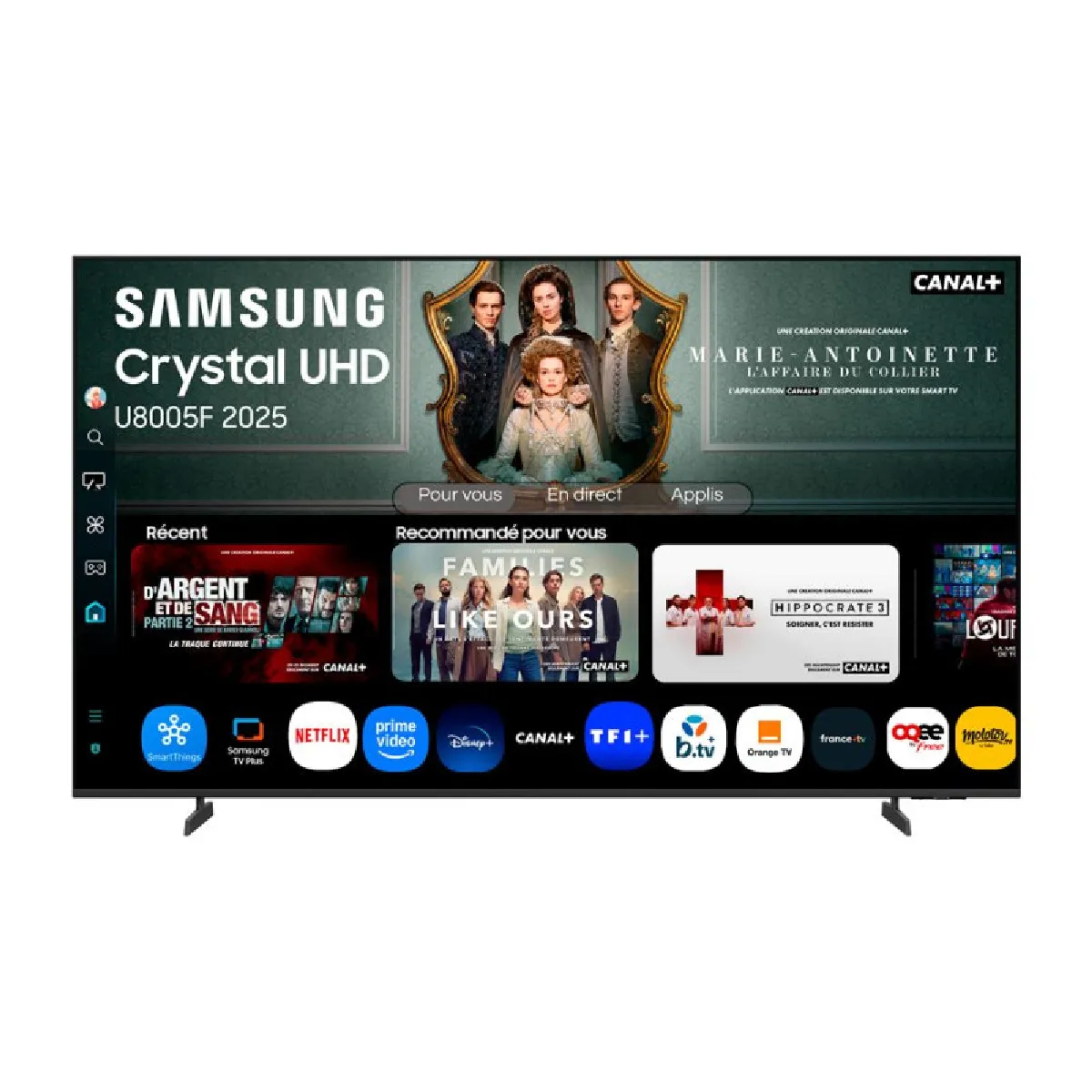 TV LED TU75U8005F 4K AI SmartTV 2025 - vue 7