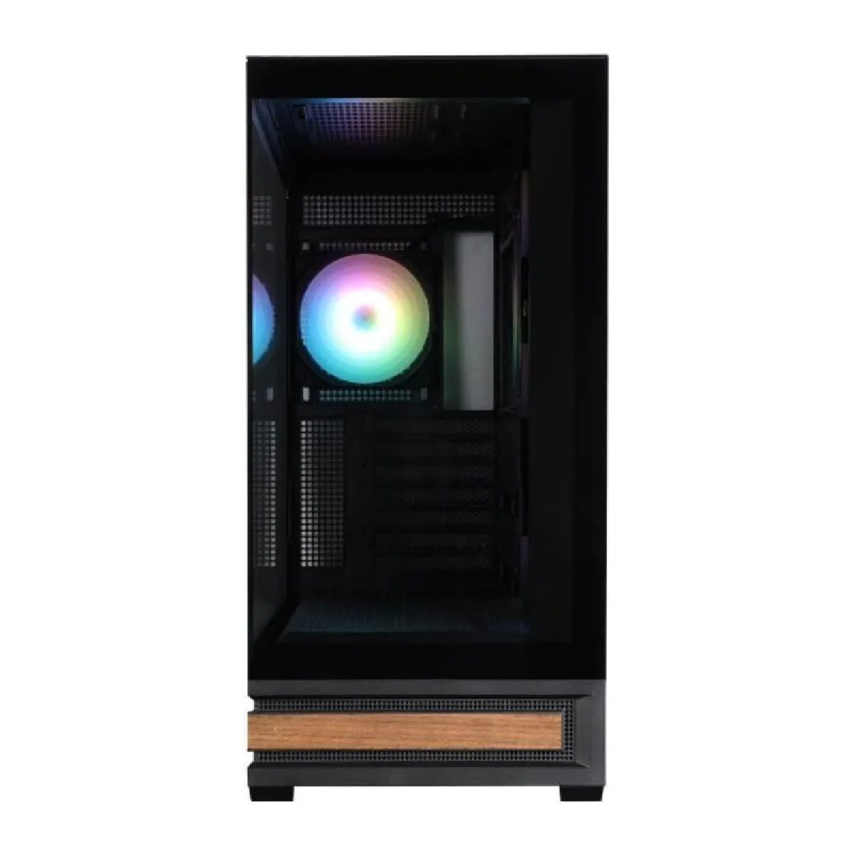 Boîtier PC Moyen Tour ZALMAN P40 Prism Plus Noir - 3 Panneaux Verre Trempé, 4 Ventilos ARGB 120 Mm