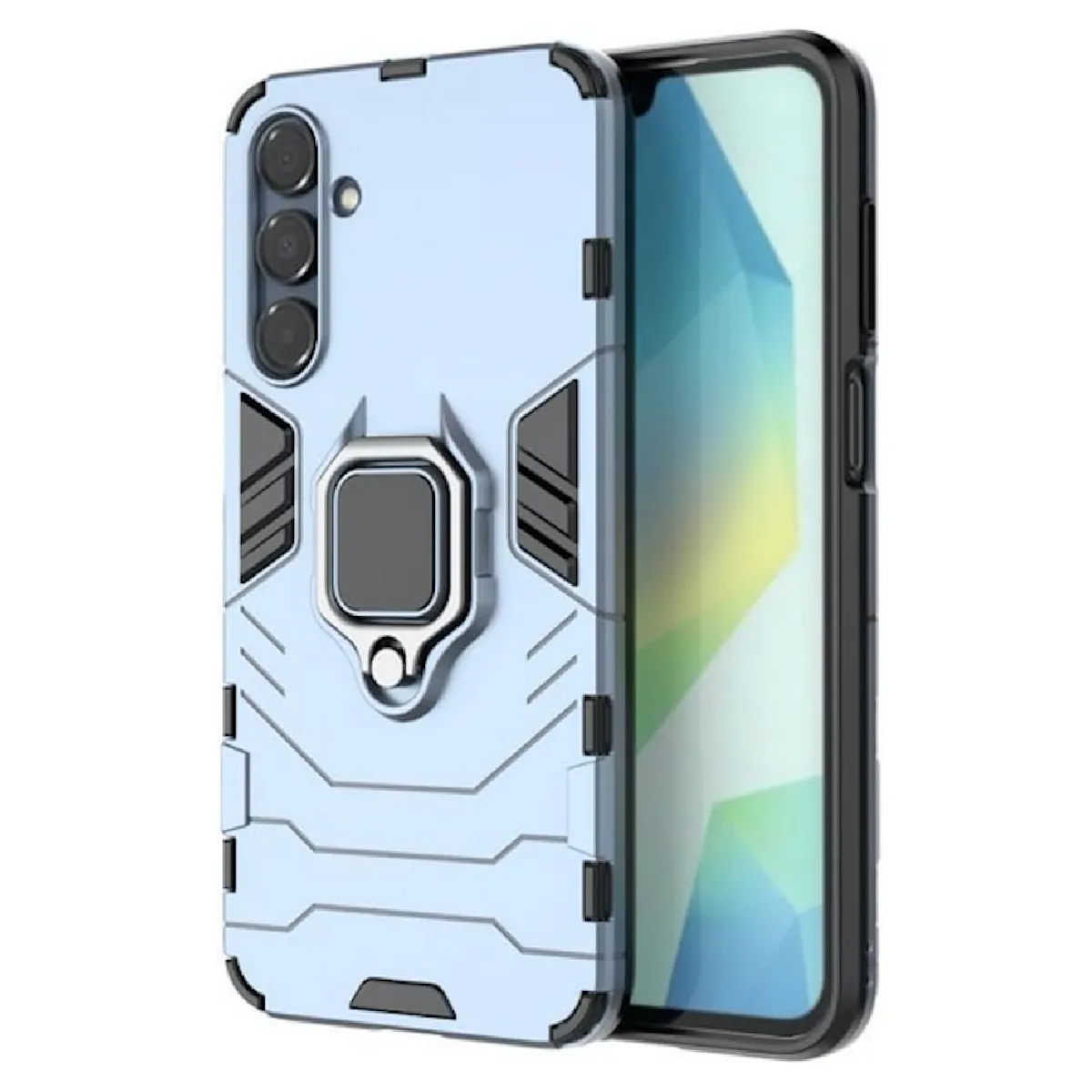 Coque pour Samsung Galaxy A17 5G - housse etui rigide anti choc + film ecran - BLEU FONCE