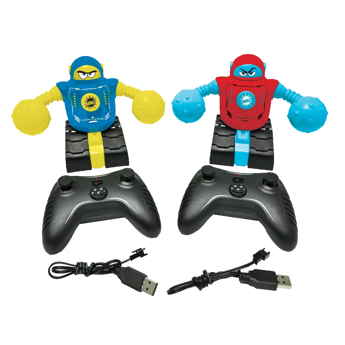 POWERMAN® FIGHTERS – Ensemble de 2 Robots Combattants avec Figurines Éjectables Effets de Lumière et de Son - vue 10