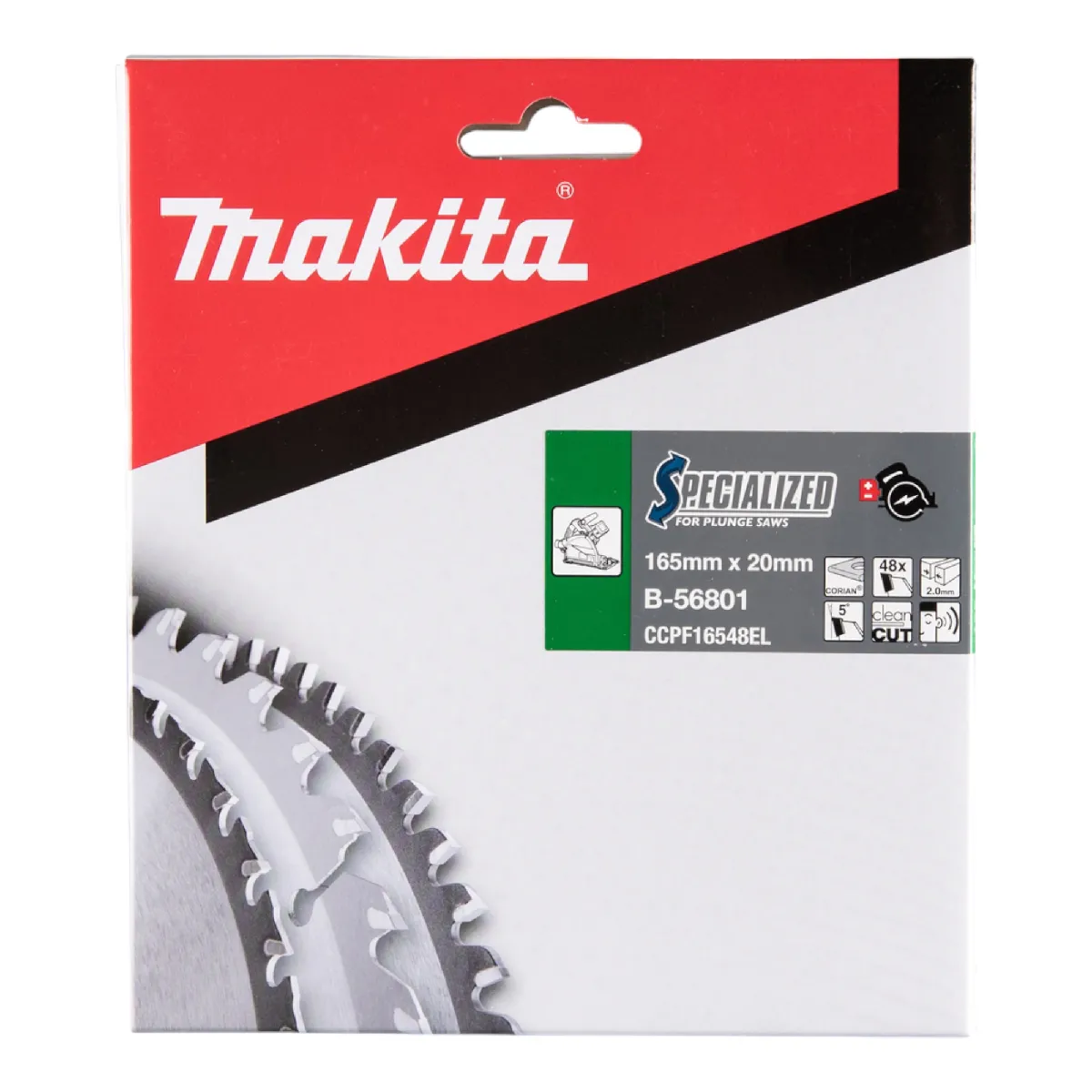Makita Lame de scie Specialized 165x20x48 B 56801 - vue 2