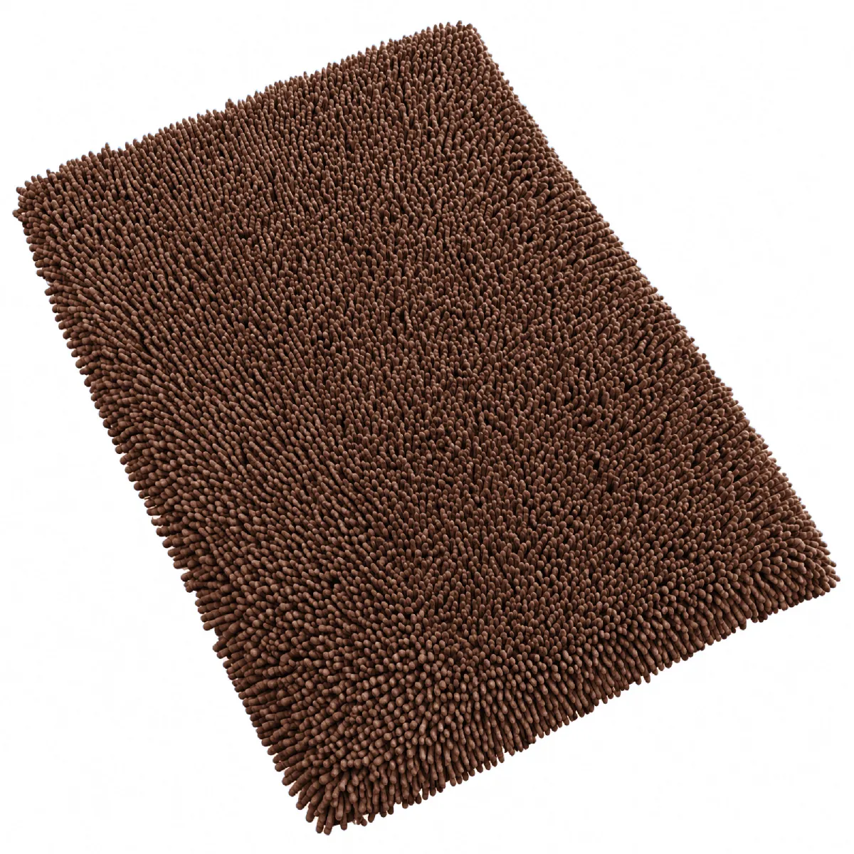 Linnea Tapis de salle de bain Linnea Tapis de bain 50x80 cm chenille marron 1800g/m2