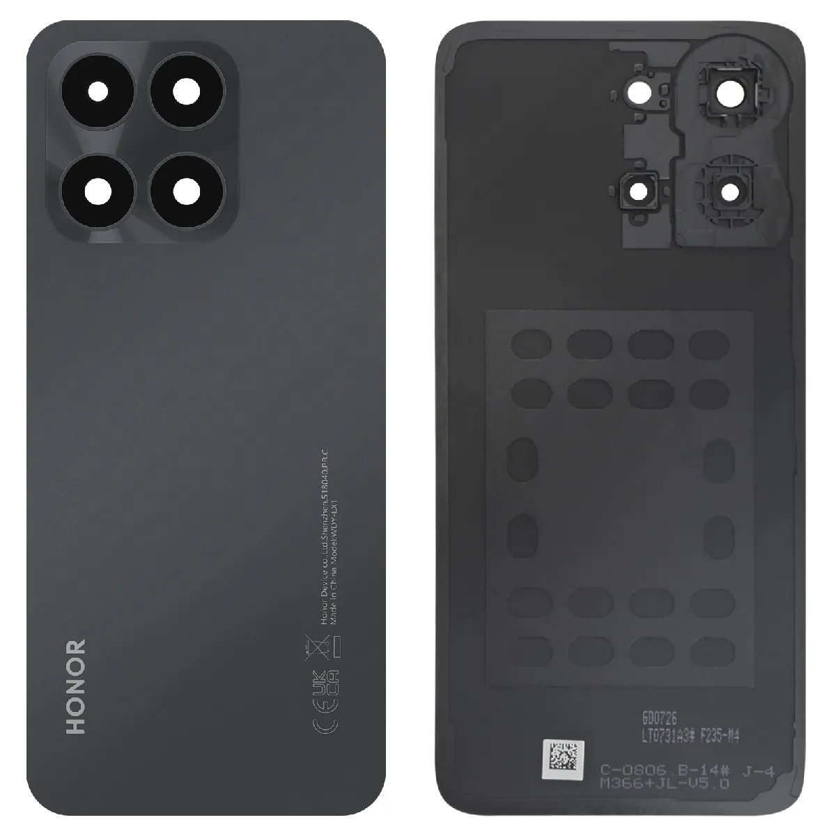 Honor Noir Cache Batterie Original Pour X6a Avec Adhésif Pré-Appliqué Minuit