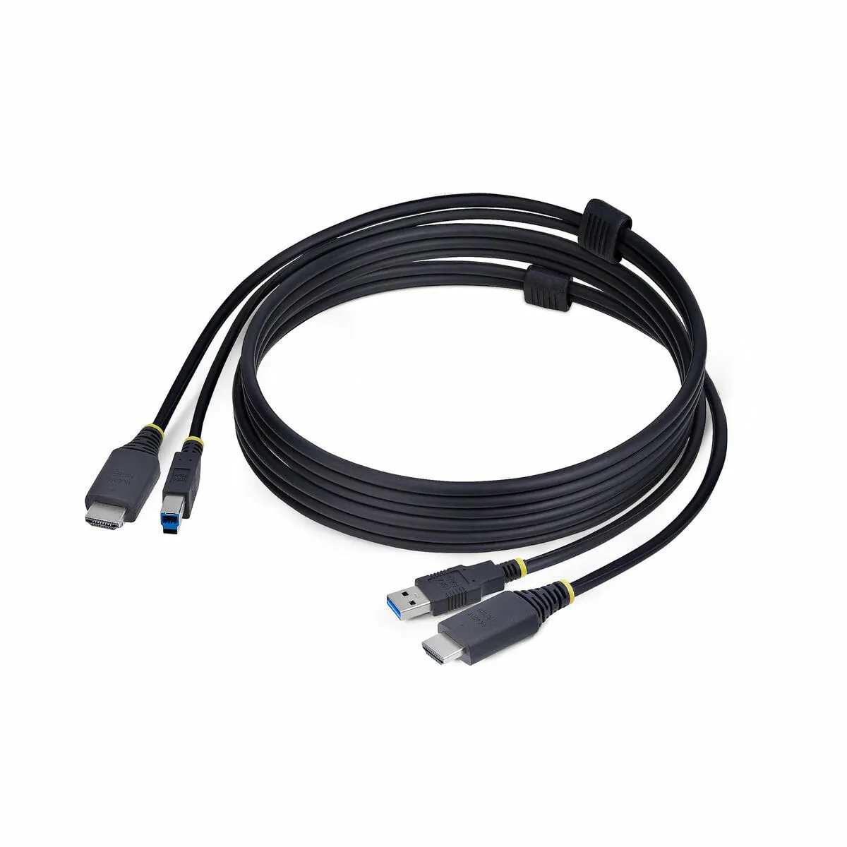 Startech.com Noir Câble Kvm Hdmi De 1,8M Et Usb 5Gbps, 4K 60Hz, Câble Combo Hdmi 2.0 Et Usb Pour Commutateurs/Switchs Kvm - Neuf - Image 3