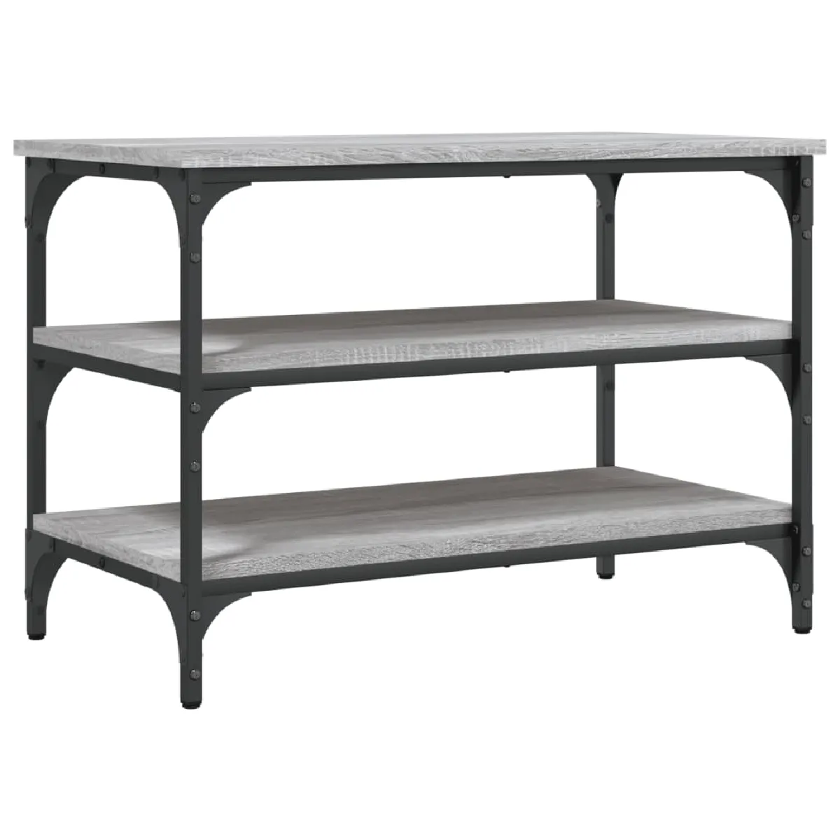 Decoshop26 Banc à chaussures 3 étagères - Gris Decoshop26 Banc à chaussures 3 étagères - Gris
