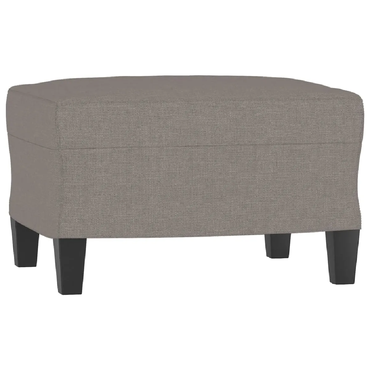 Decoshop26 Repose-pieds tabouret tissu - Taupe