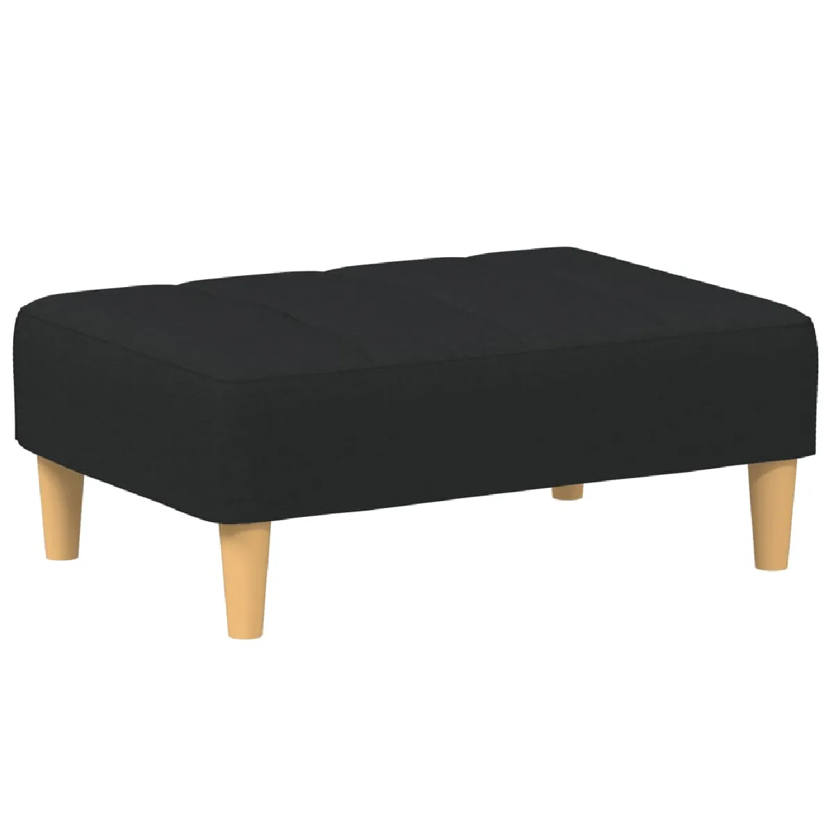 Decoshop26 Repose-pieds tabouret - Noir