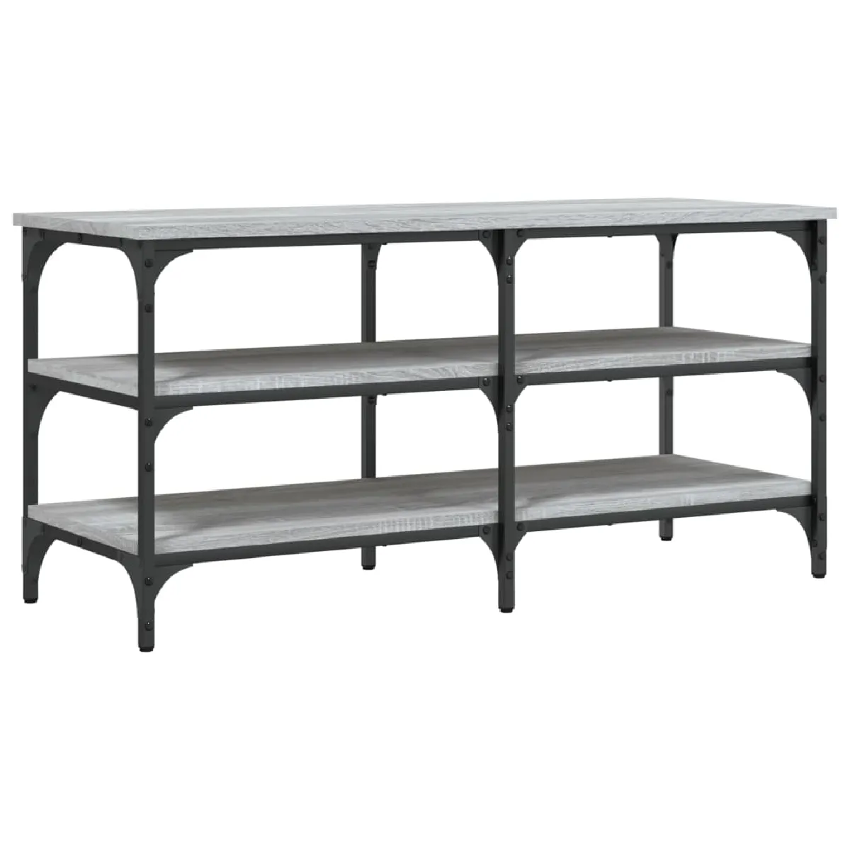 Decoshop26 Banc à chaussures - Gris Decoshop26 Banc à chaussures - Gris