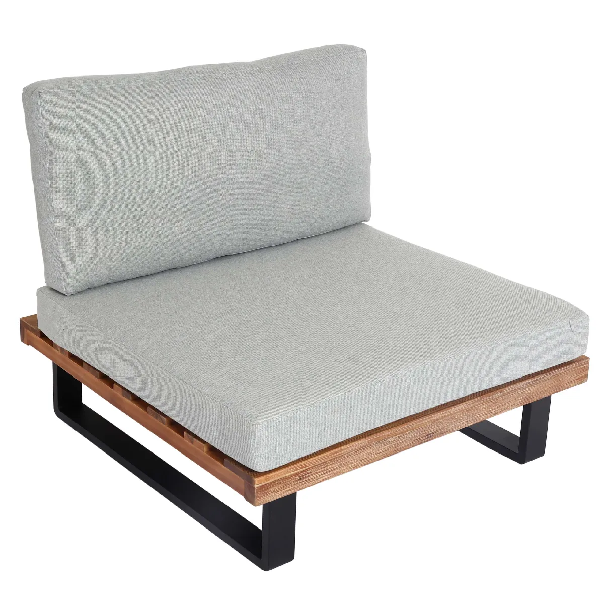 Decoshop26 Fauteuil lounge de jardin - Marron