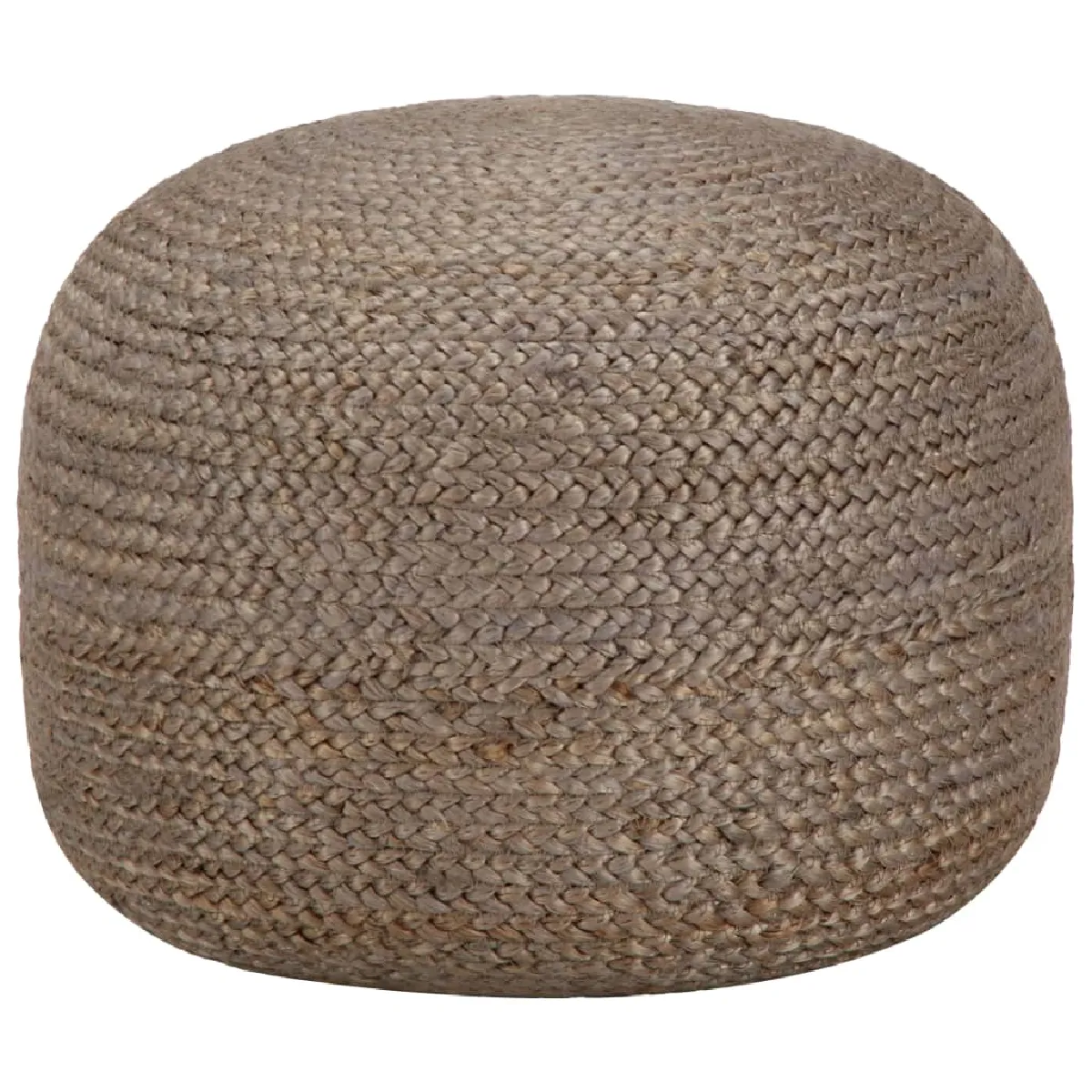 Decoshop26 Pouf rond en jute - Gris clair Decoshop26 Pouf rond en jute - Gris clair