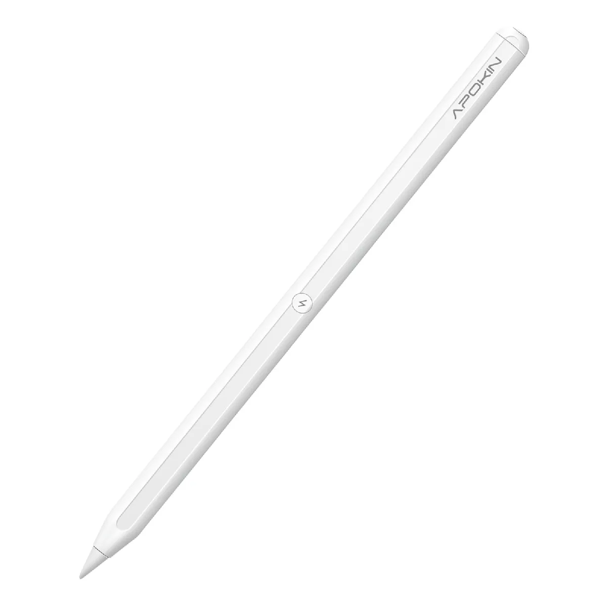 Stylet Bluetooth pour iPad Pro Rejet de Paume Autonomie 9H et Charge Magn&eacute;tique Apokin Blanc