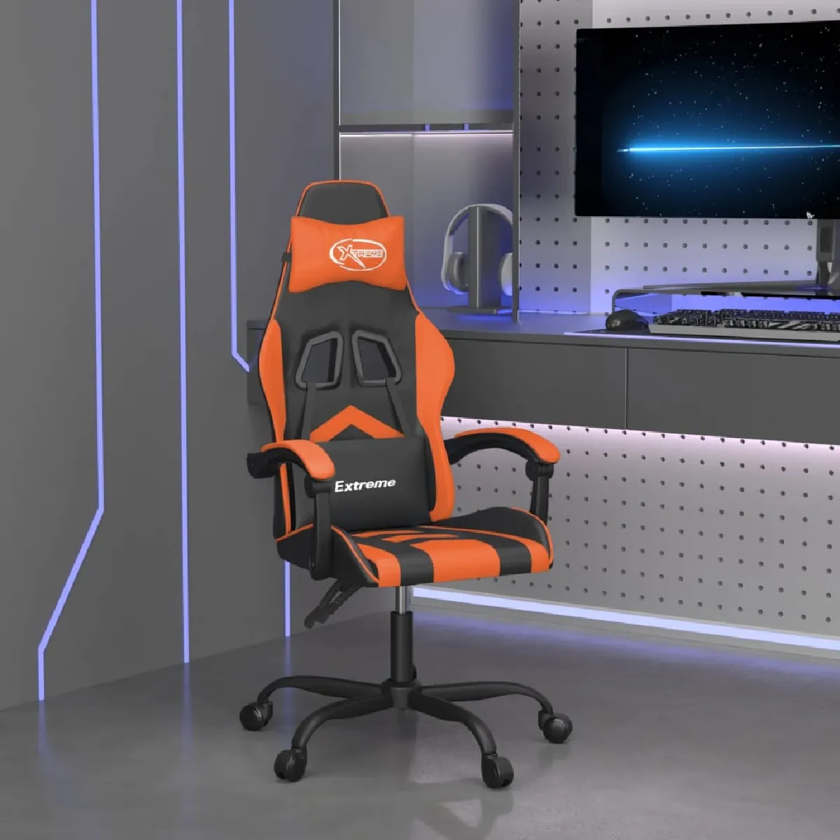 vidaXL Chaise de jeu pivotante et Similicuir - vue 8