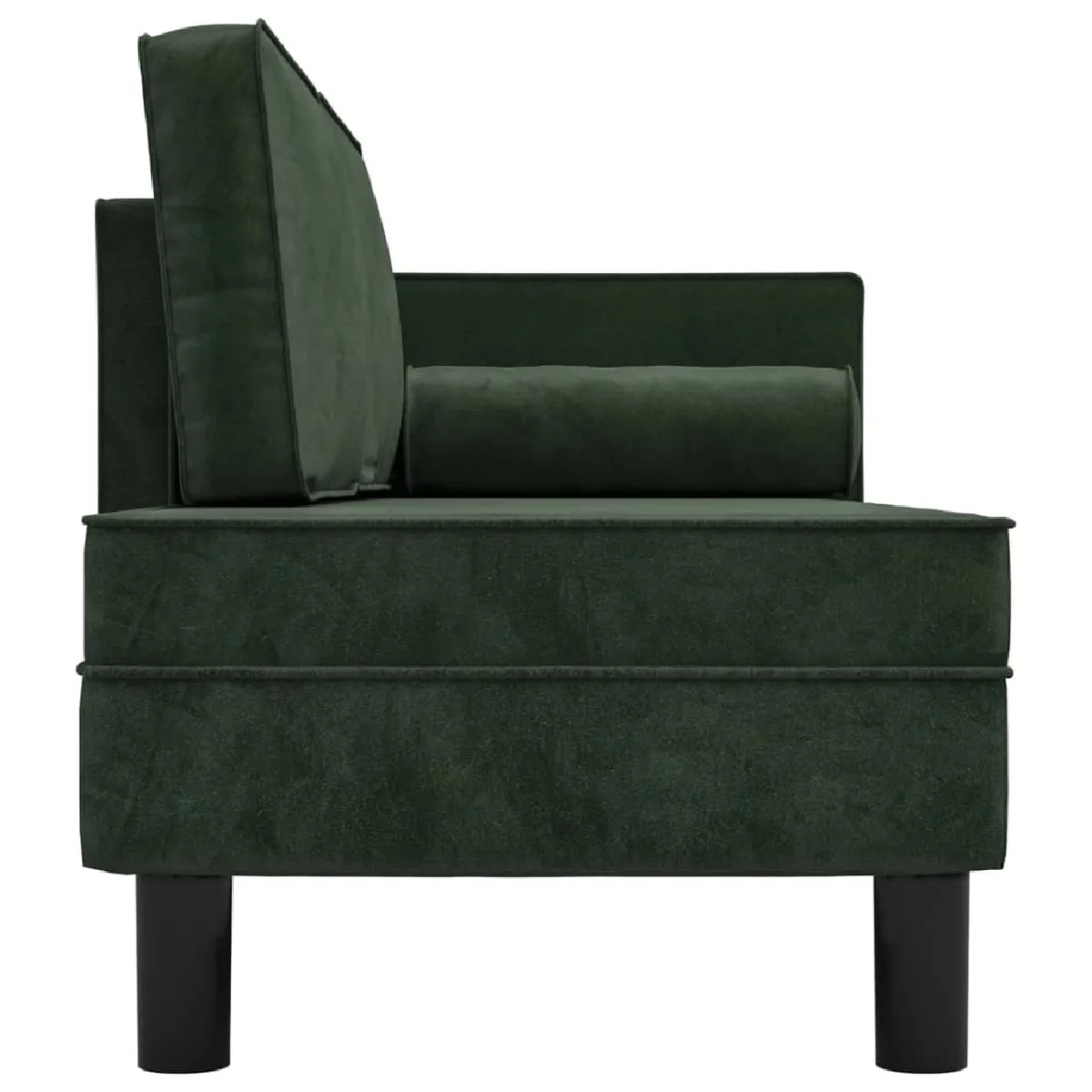 Chaise Longue En Simili Cuir VidaXL - Chesterfield, Pieds En Bois, 168x58x77 Cm, Couleur Or, Blanc Crème Ou Marron