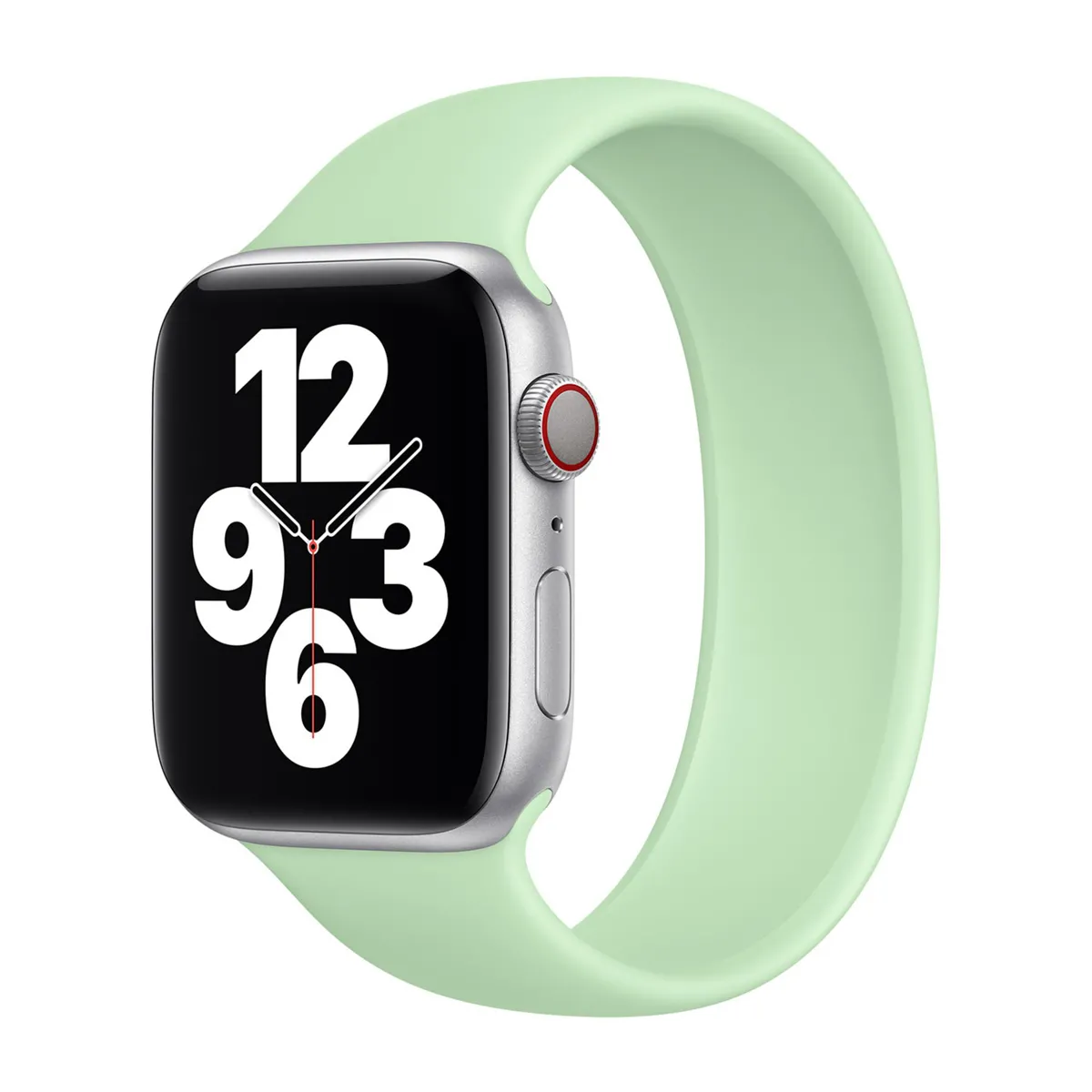 Bracelet Boucle unique en Silicone pour Apple Watch 44454649 mm Taille 8 Pistachio